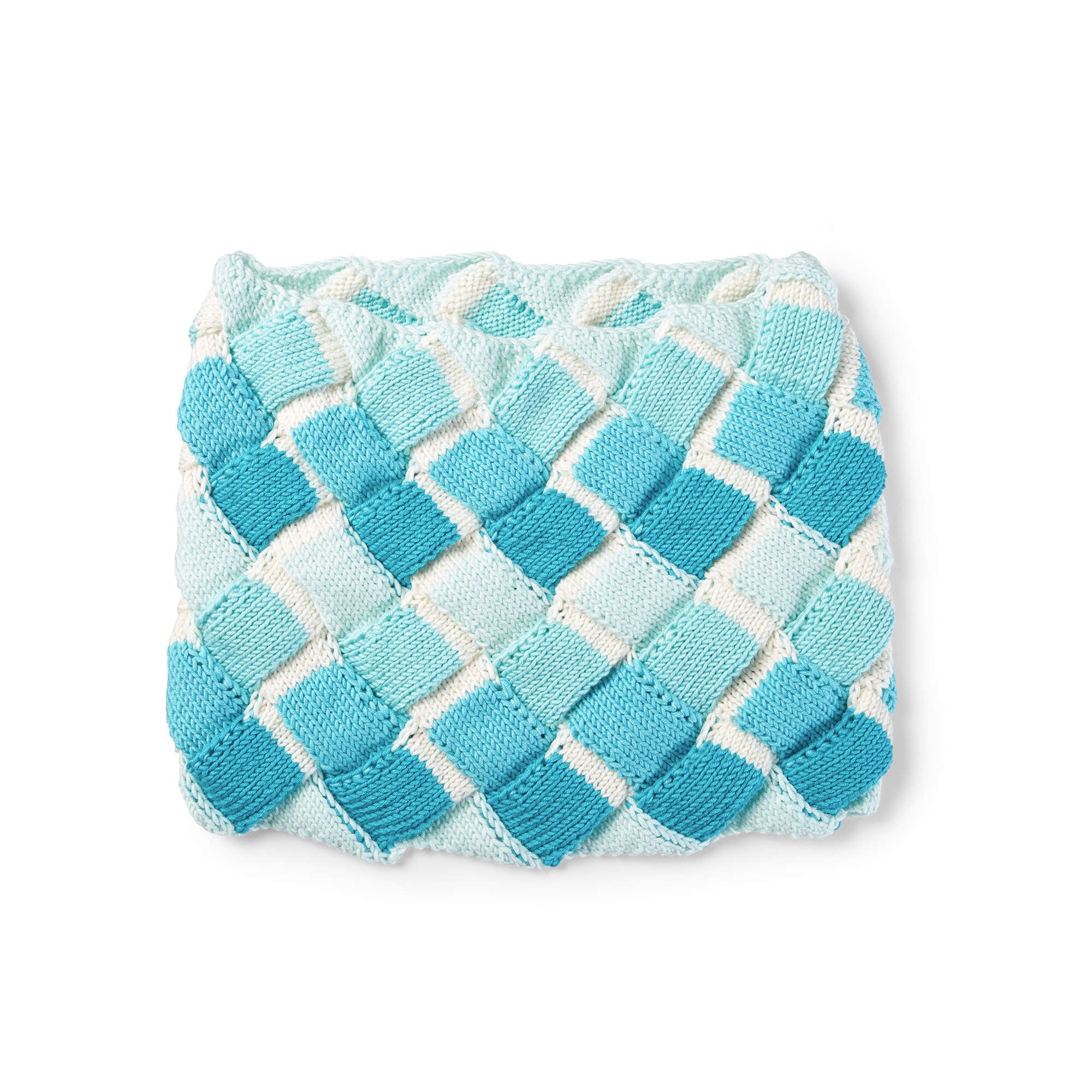 Caron X Pantone Entrelac Knit Classic Chip Cowl (Digital Download)