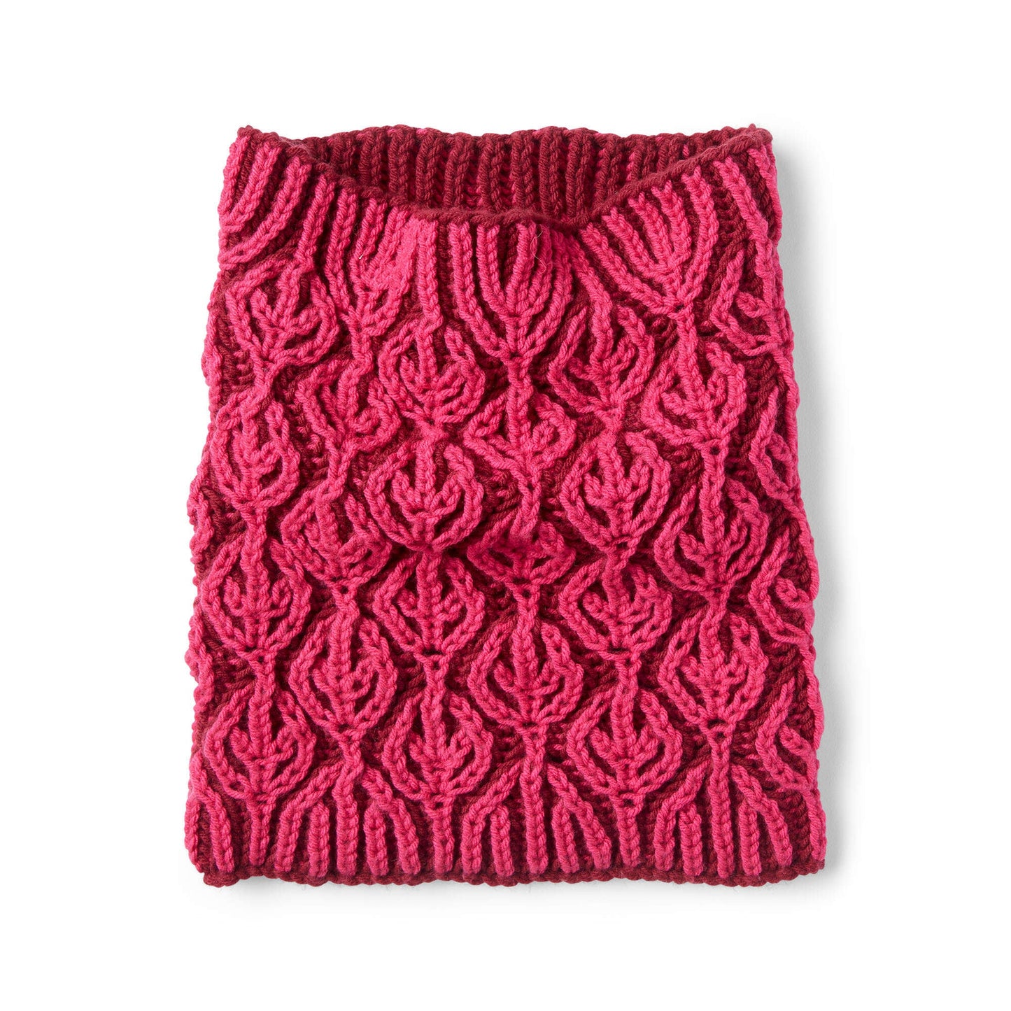 Caron Burning Up Brioche Knit Cowl (Digital Download)
