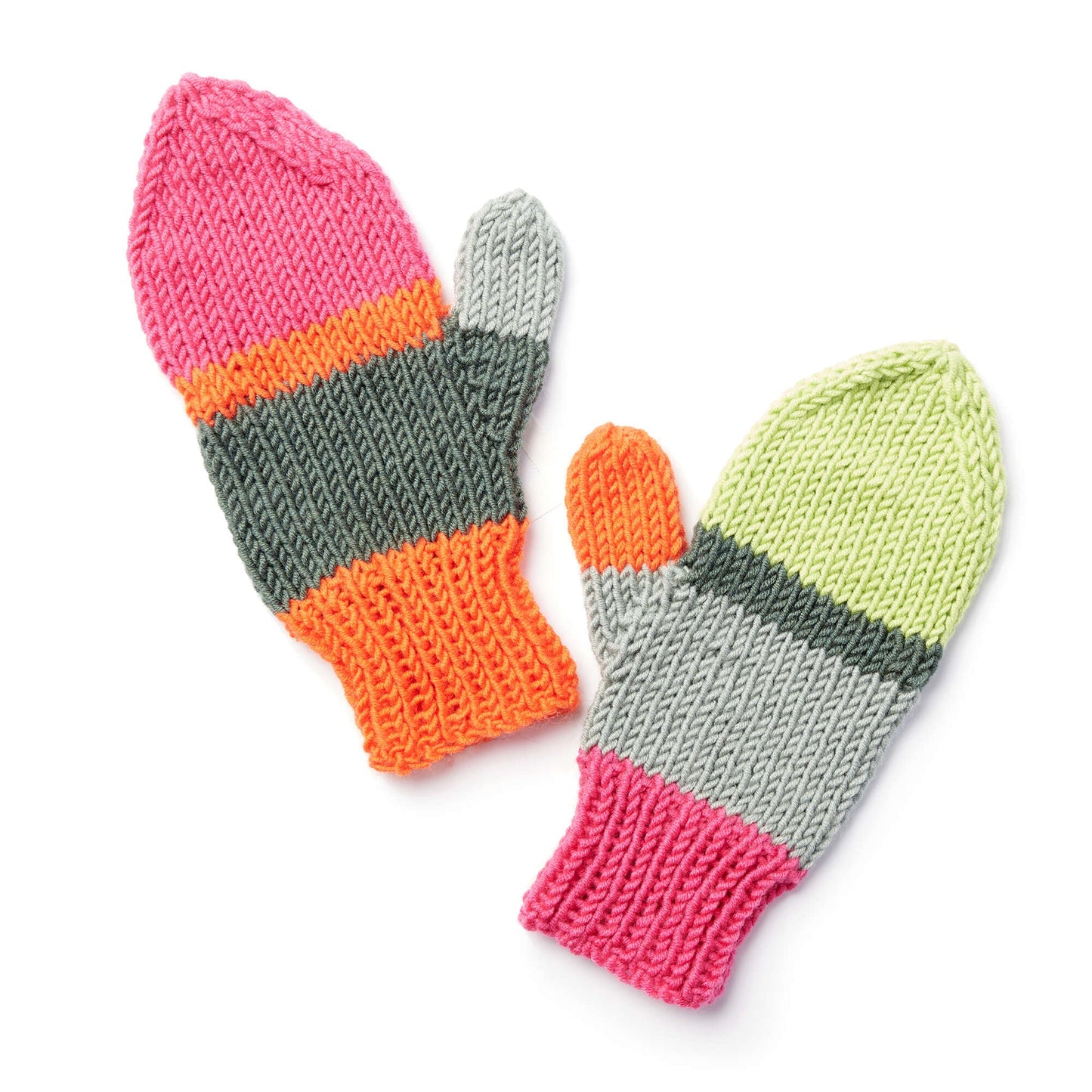Caron X Pantone Find a Match Knit Mittens (Digital Download)