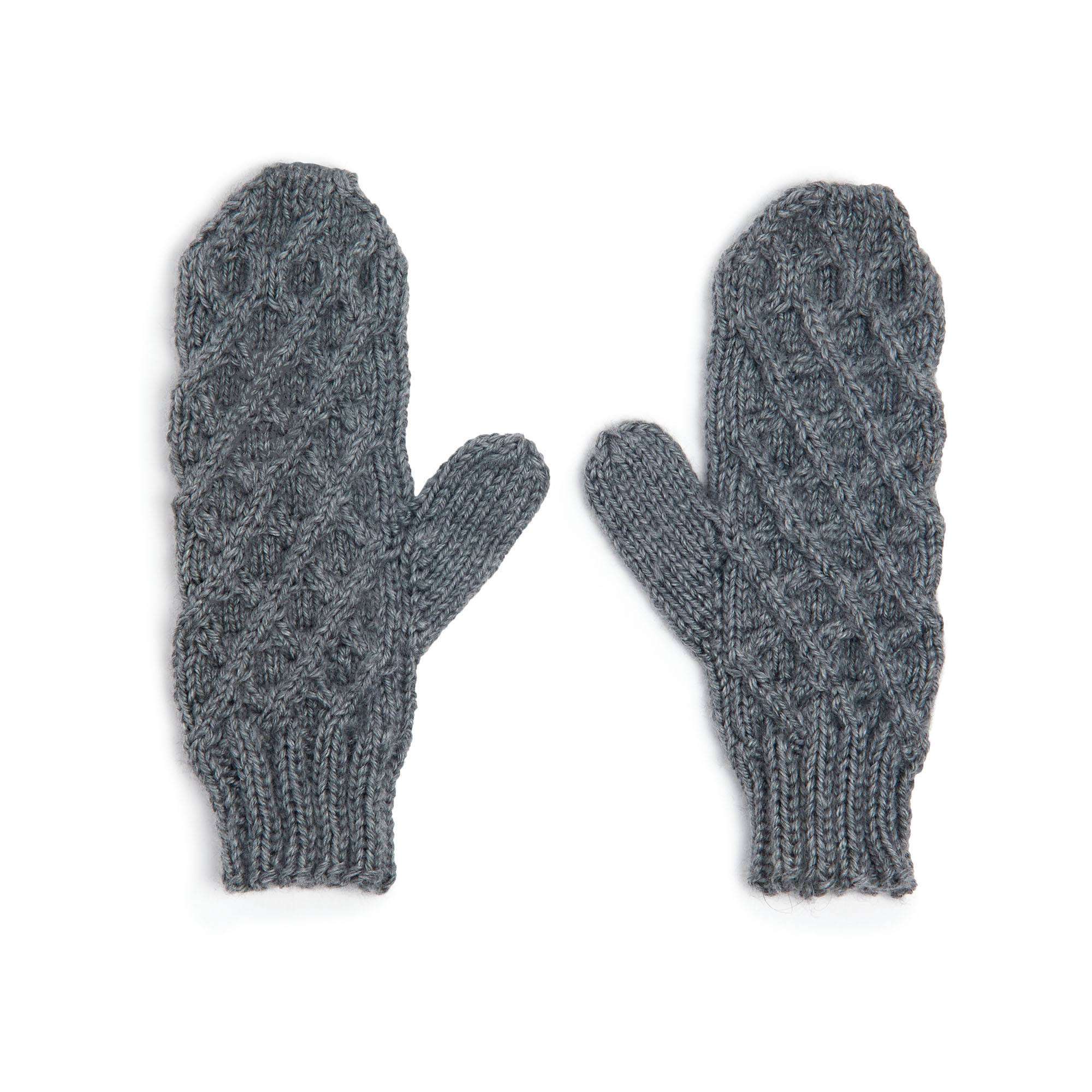 Caron Travelling Lines Knit Mittens (Digital Download)