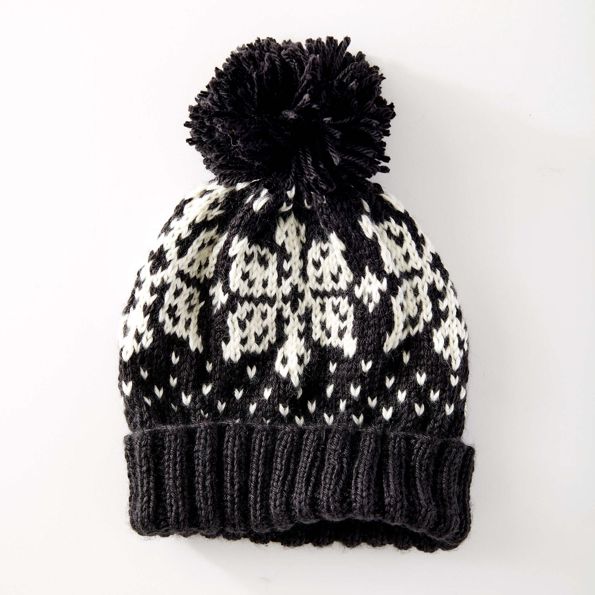 Caron Knit Nordic Flake Hat (Digital Download)