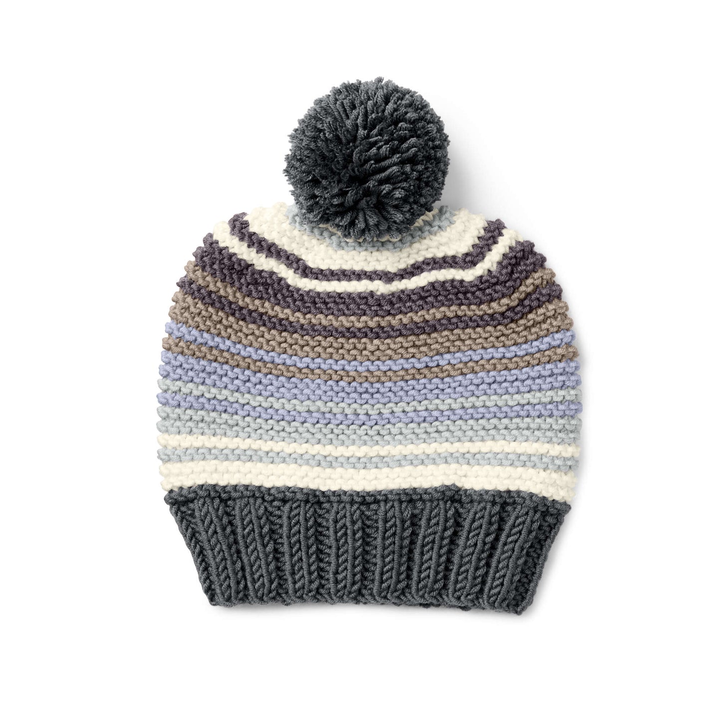 Caron X Pantone Garter Stitch Knit Hat (Digital Download)