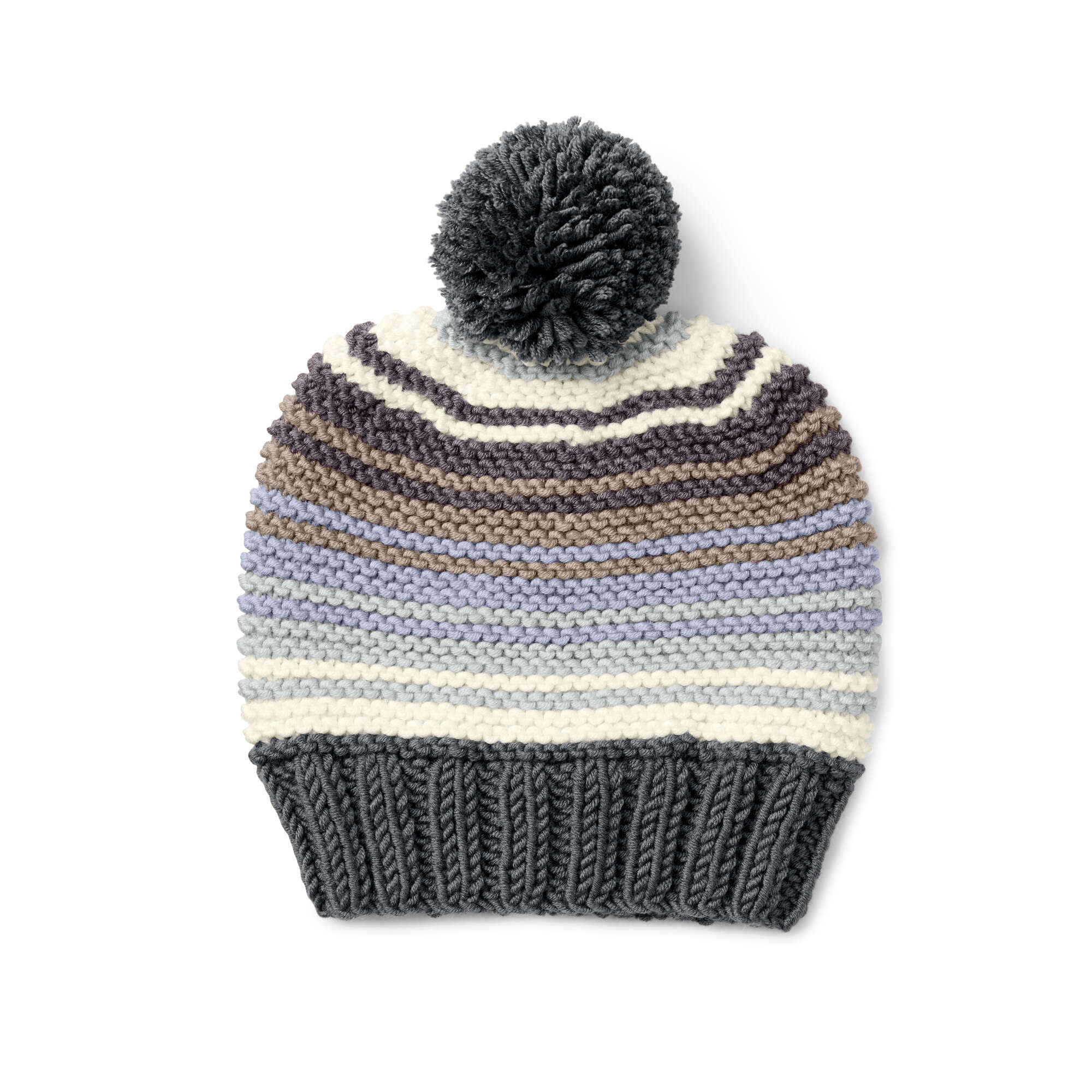 Caron X Pantone Garter Stitch Knit Hat (Digital Download)