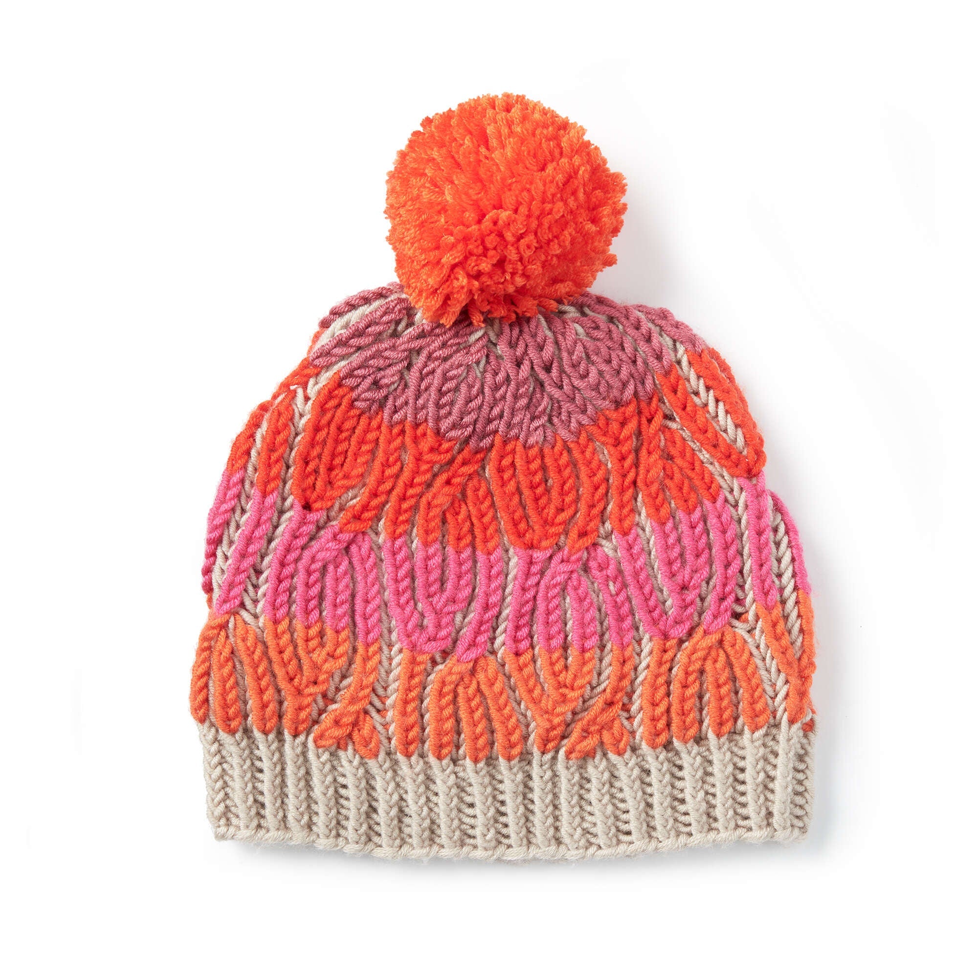 Pantone Brioche Cables Knit Hat