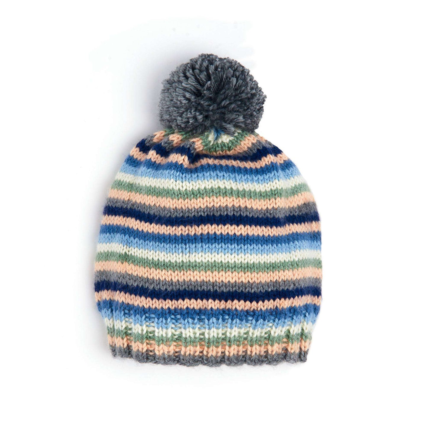 Caron Stripey Knit Hat (Digital Download)