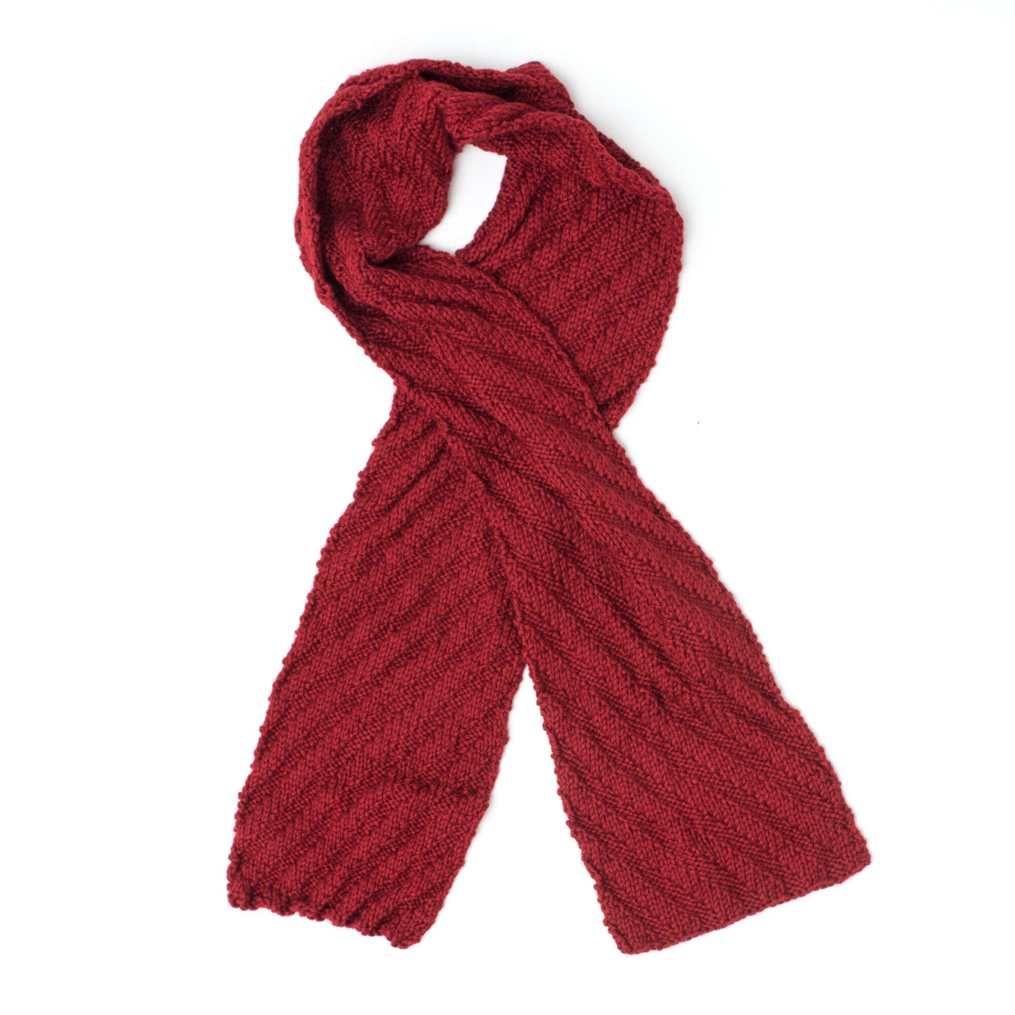 Caron Knit Steep Diagonal Scarf (Digital Download)