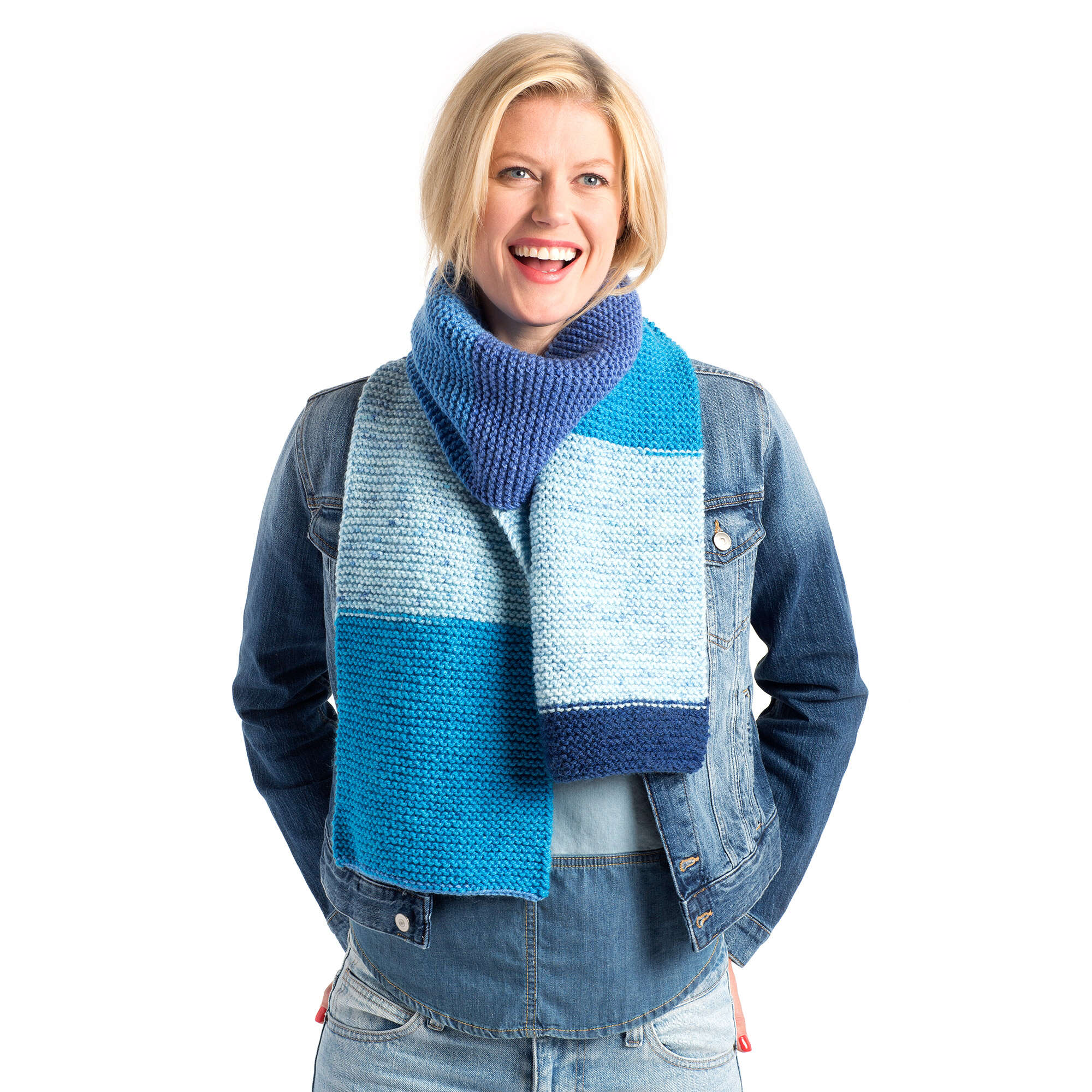 Caron Garter Stitch Scarf To Knit (Digital Download)