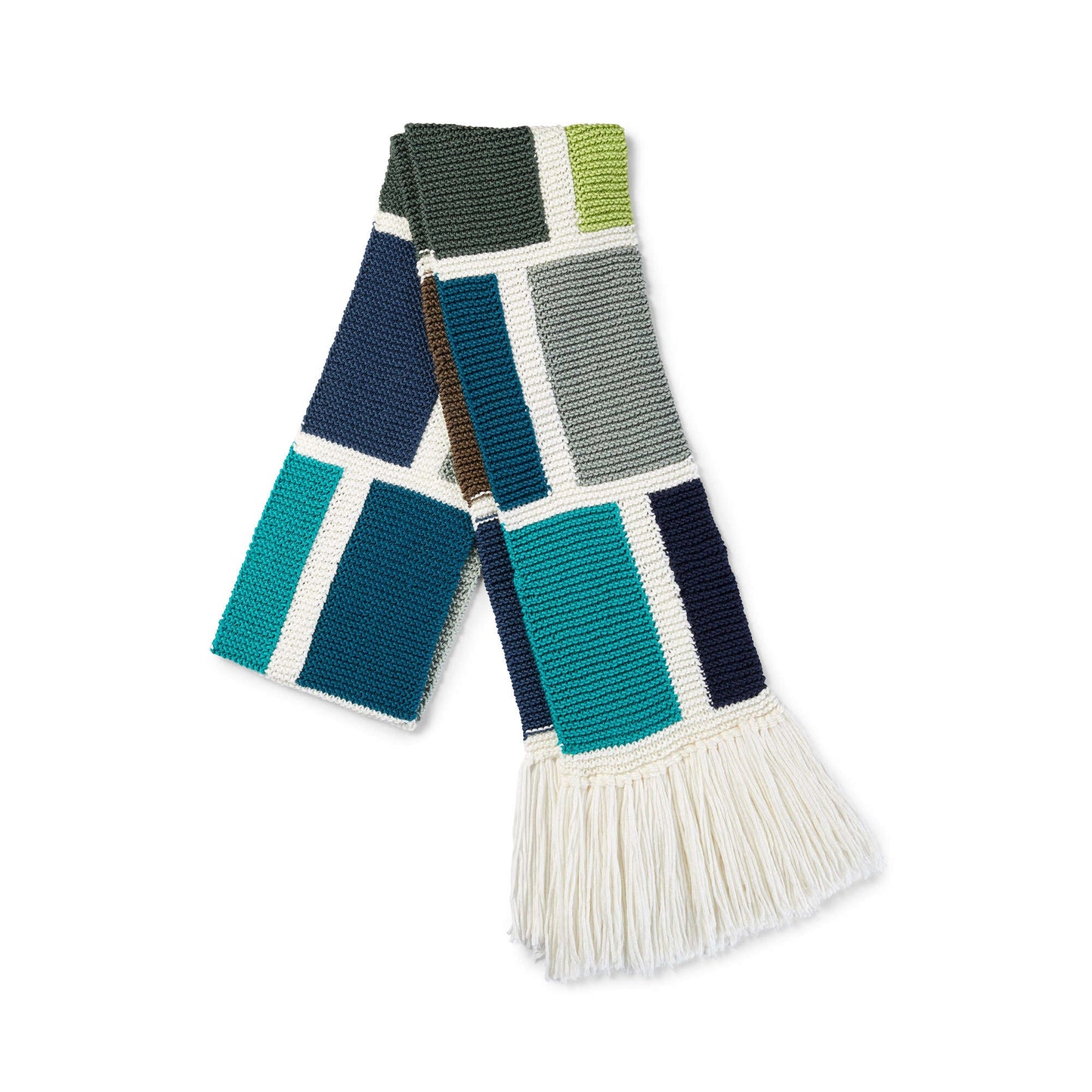 Caron X Pantone Shifting Blocks Knit Scarf (Digital Download)