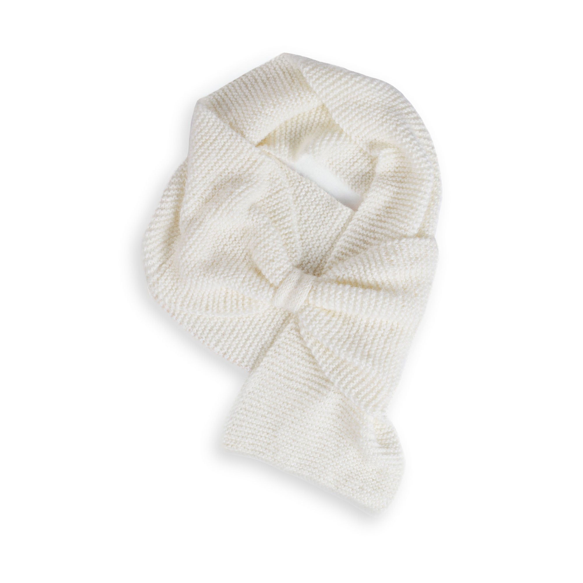 Caron Knit Bow-Scarf