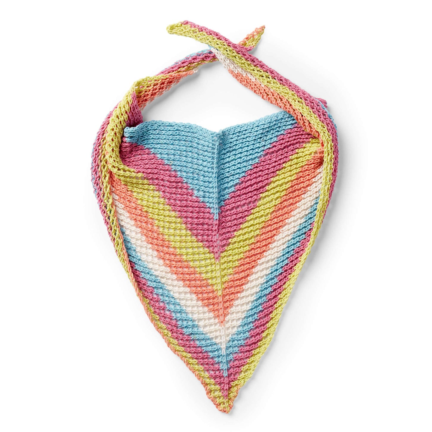 Caron Triangular Knit Shawl (Digital Download)