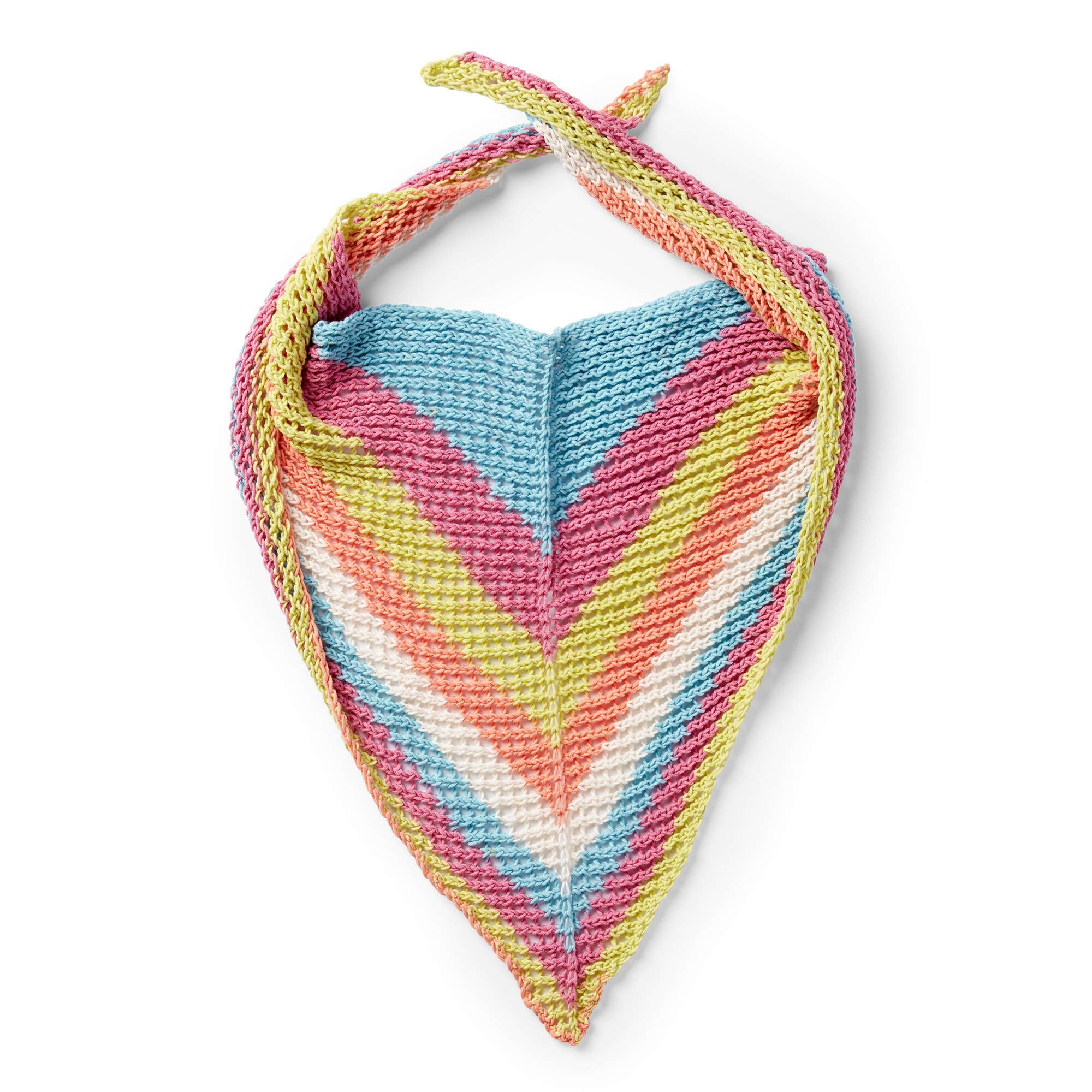 Caron Triangular Knit Shawl (Digital Download)