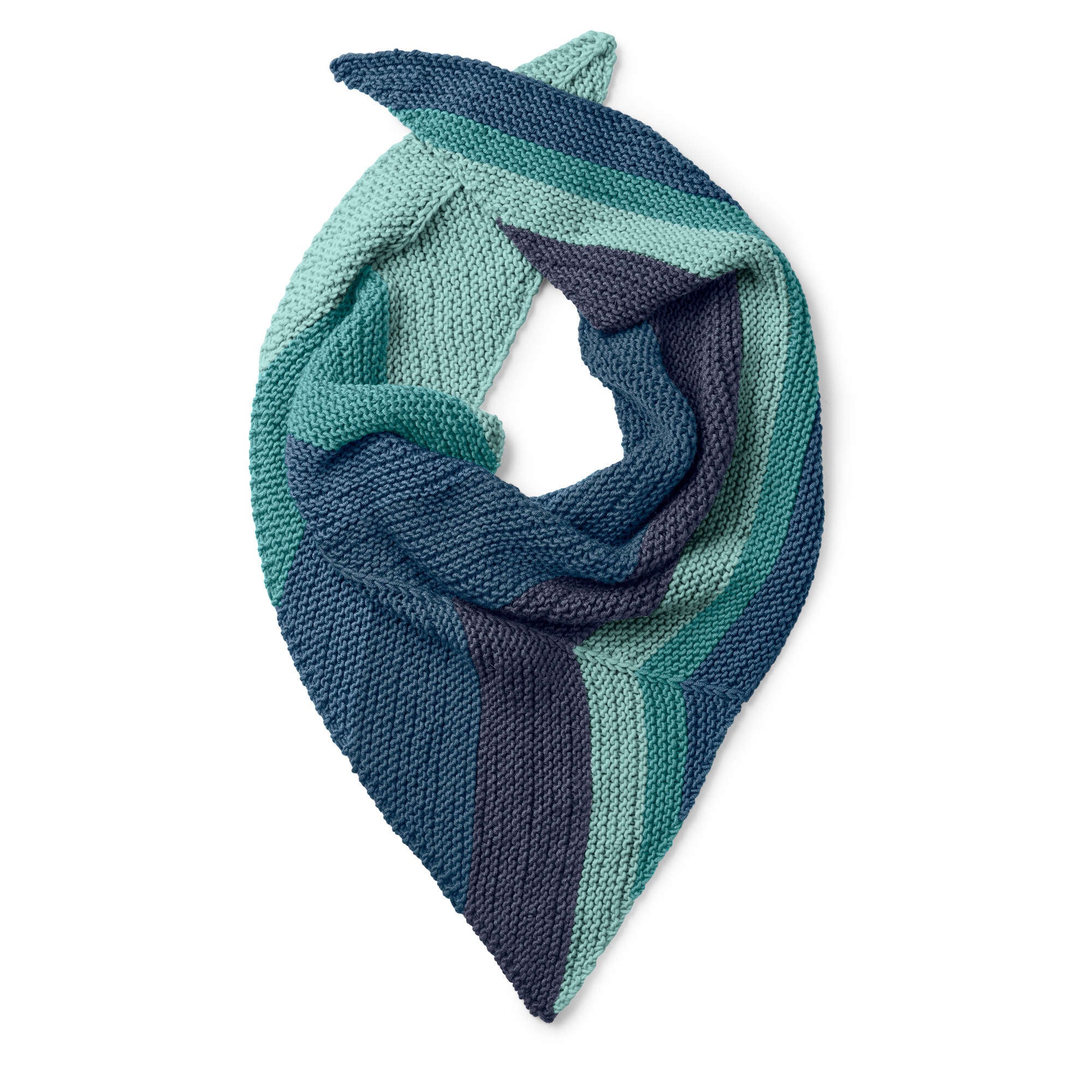 Caron X Pantone Asymmetrical Knit Shawl (Digital Download)