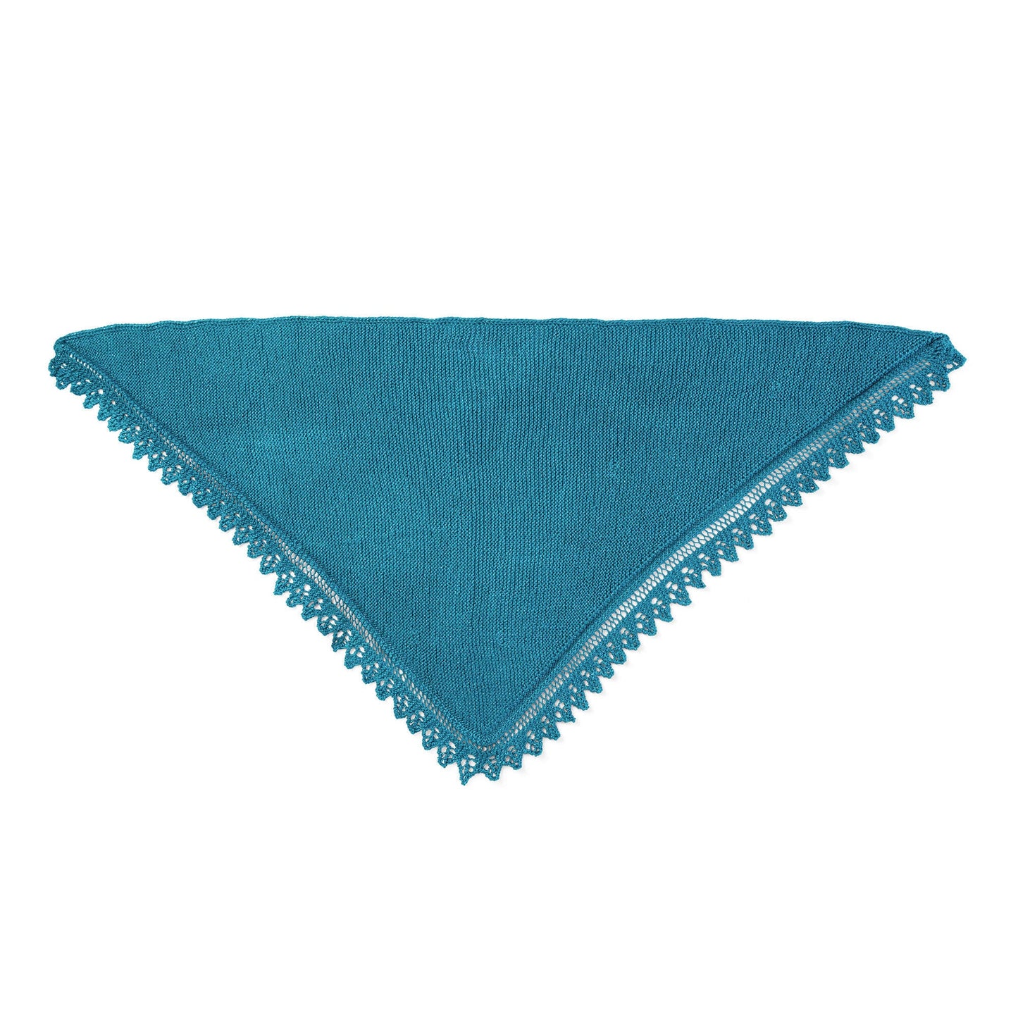 Caron Lacy Edged Knit Shawl (Digital Download)