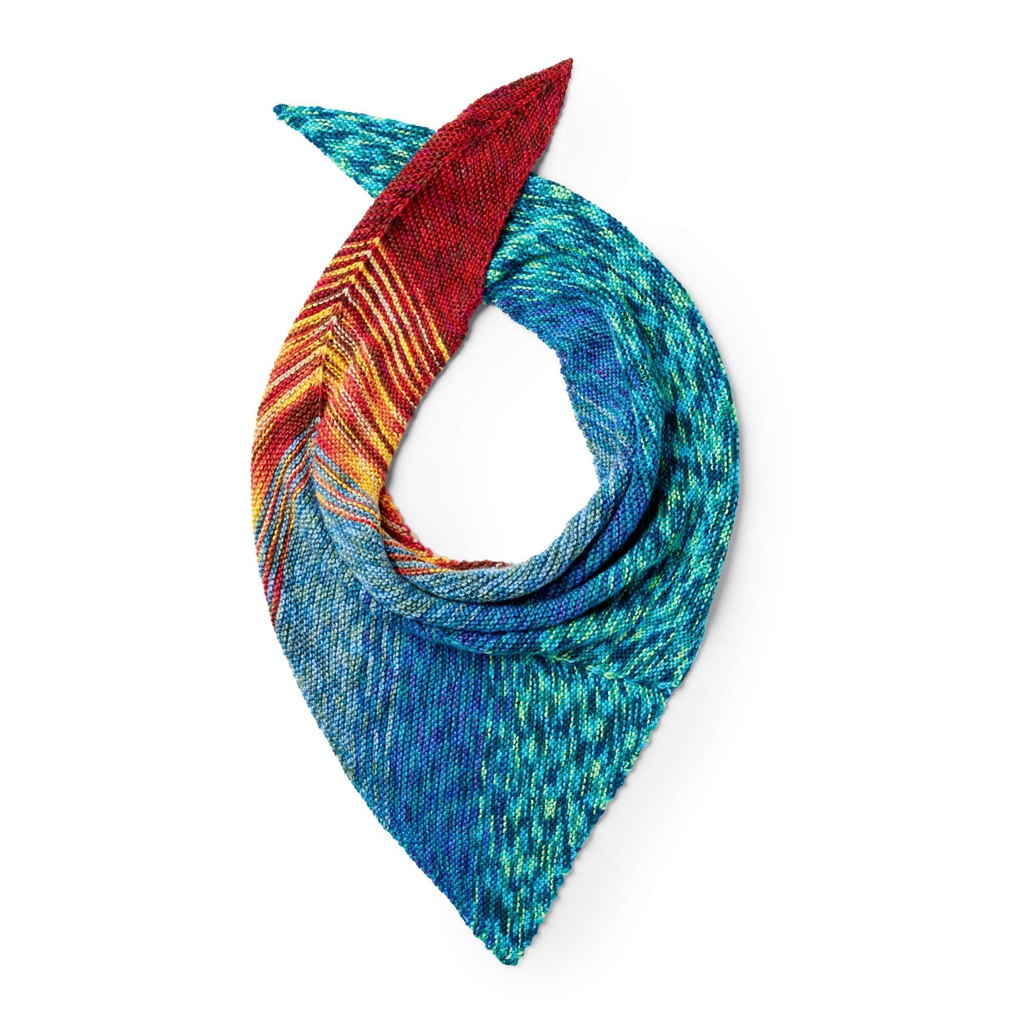 Caron Ocean Sunset Knit Shawl (Digital Download)