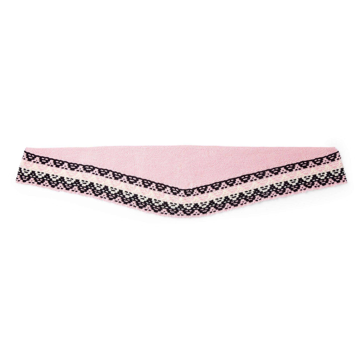 Caron Mosaic Border Knit Shawl (Digital Download)