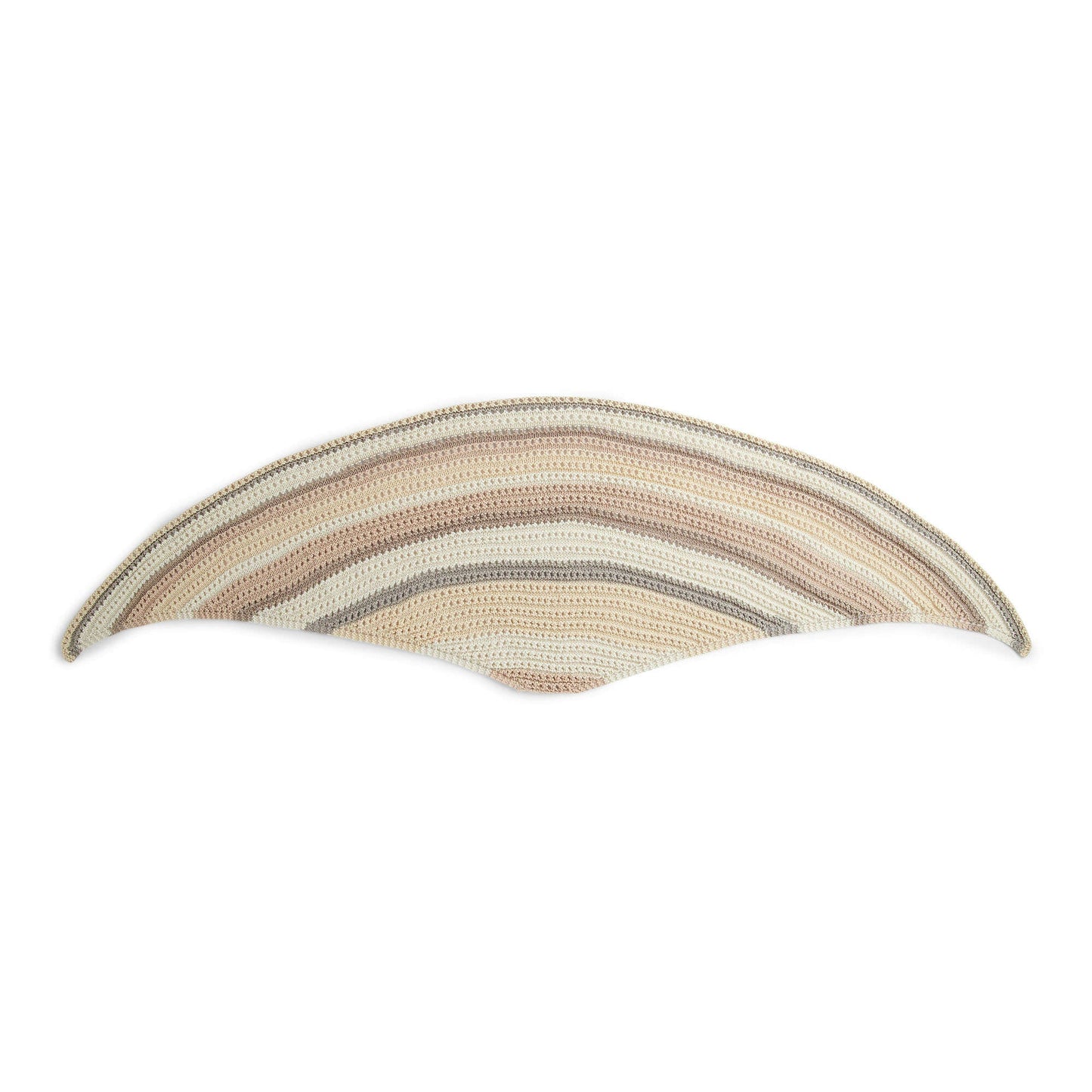 Caron Knit Crescent Shape Shawl (Digital Download)