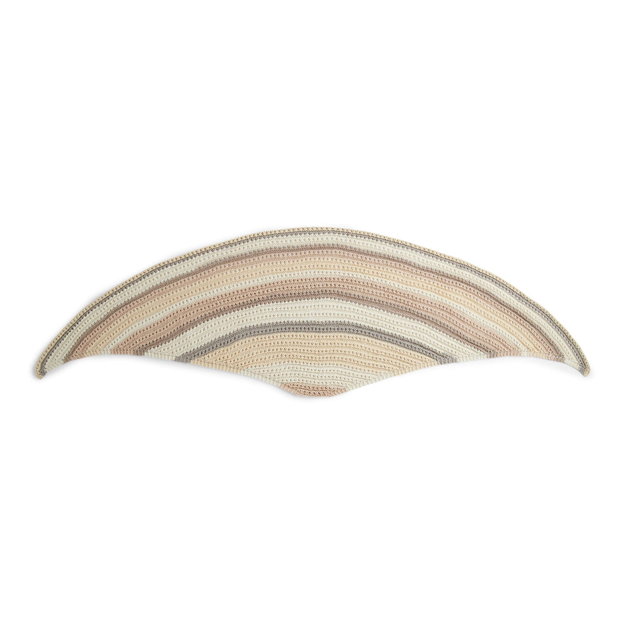 Caron Knit Crescent Shape Shawl (Digital Download)