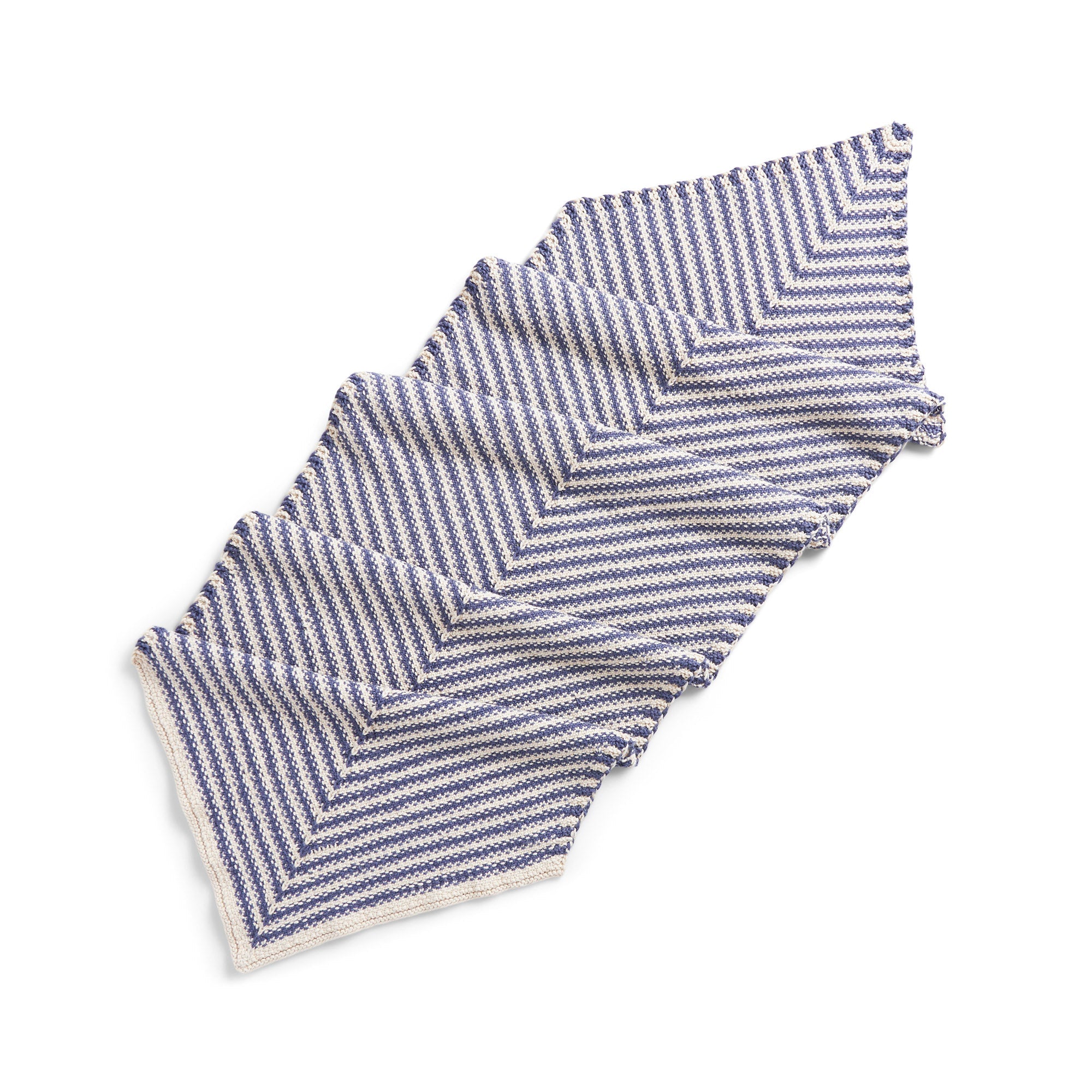 Caron Stripy Linen Stitch Knit Wrap (Digital Download)