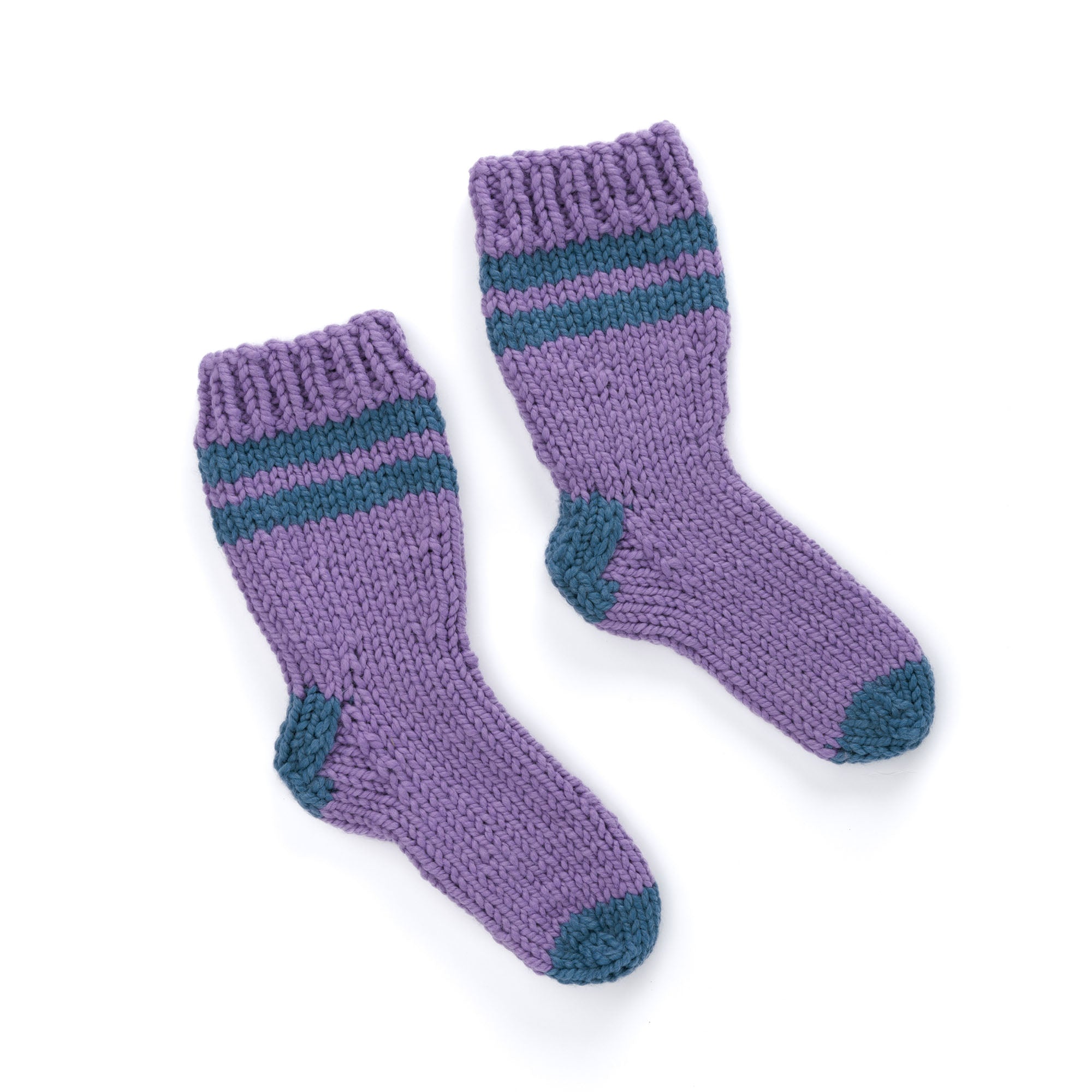 Caron Coziest Knit Slipper Socks (Digital Download)