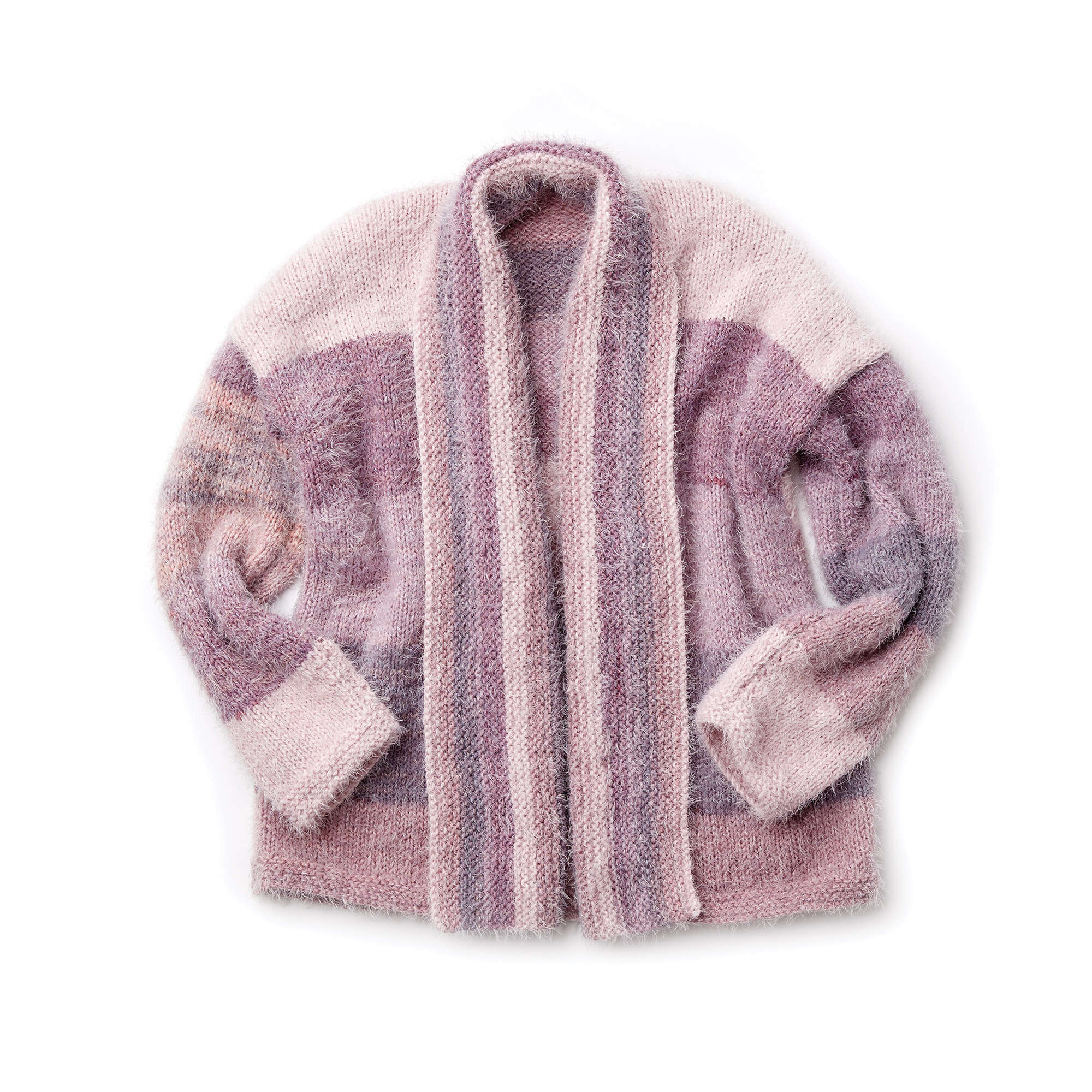 Caron Shawl Collar Knit Cardigan (Digital Download)