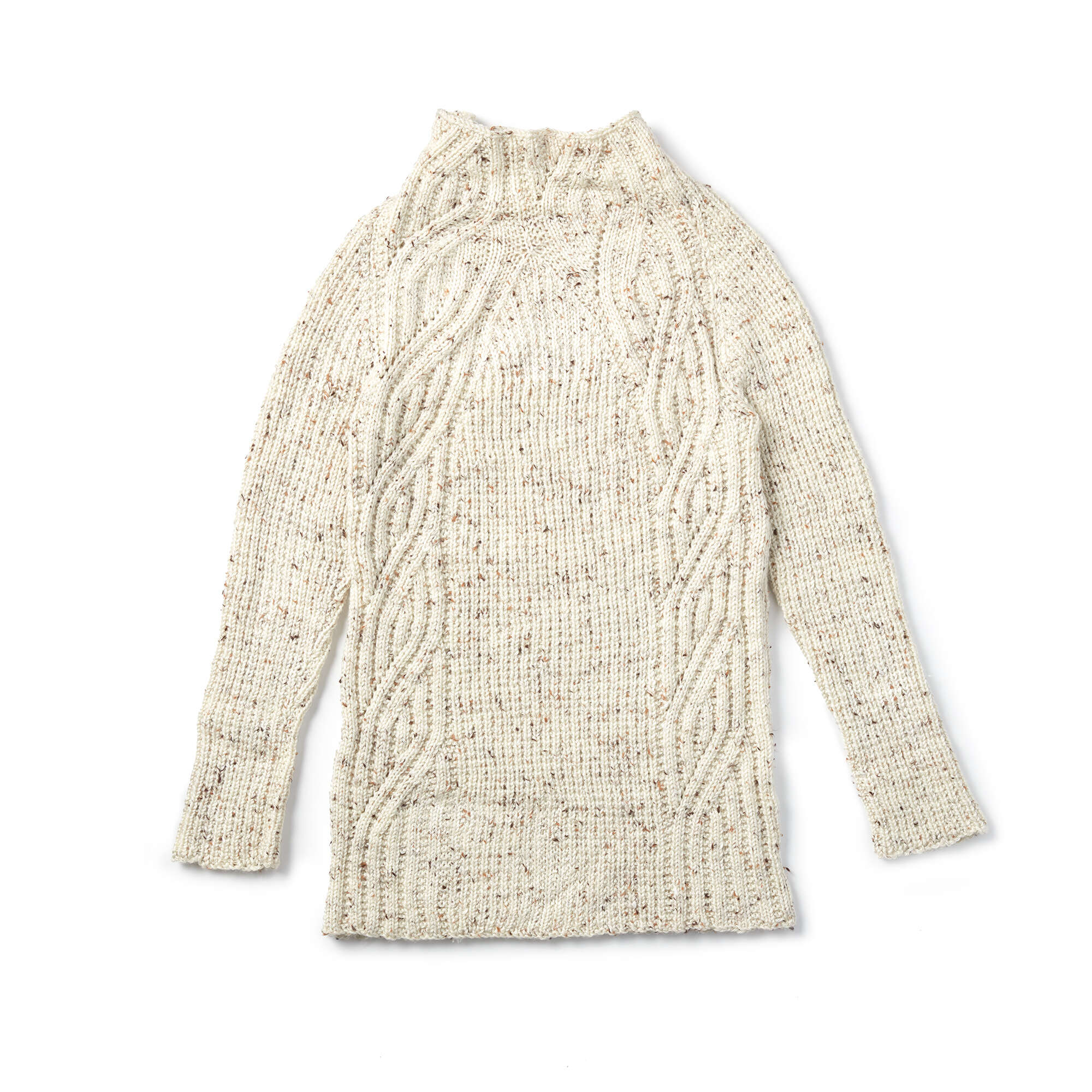 Caron Textured Shifts Knit Sweater (Digital Download)