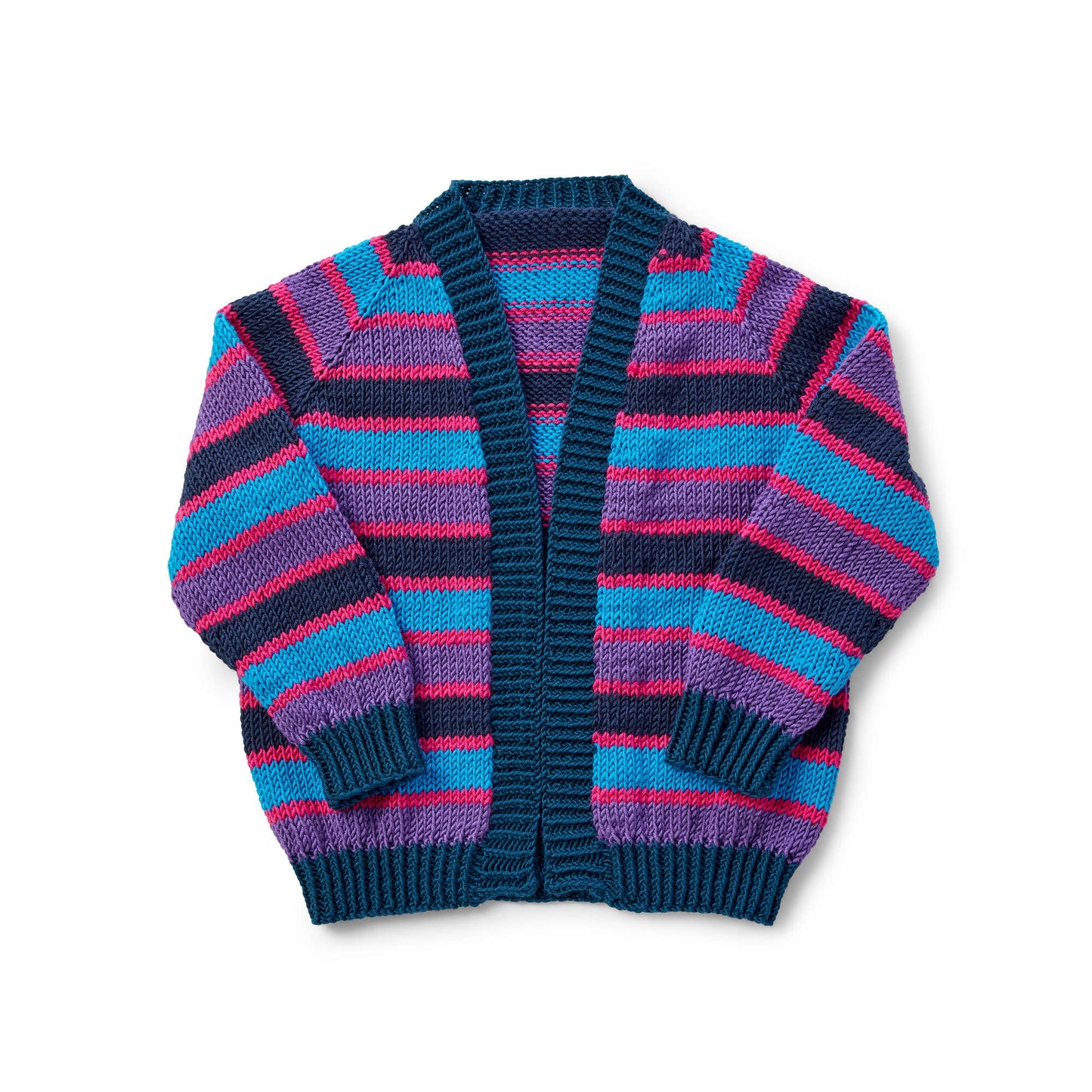 Caron X Pantone Cropped Raglan Knit Cardigan (Digital Download)