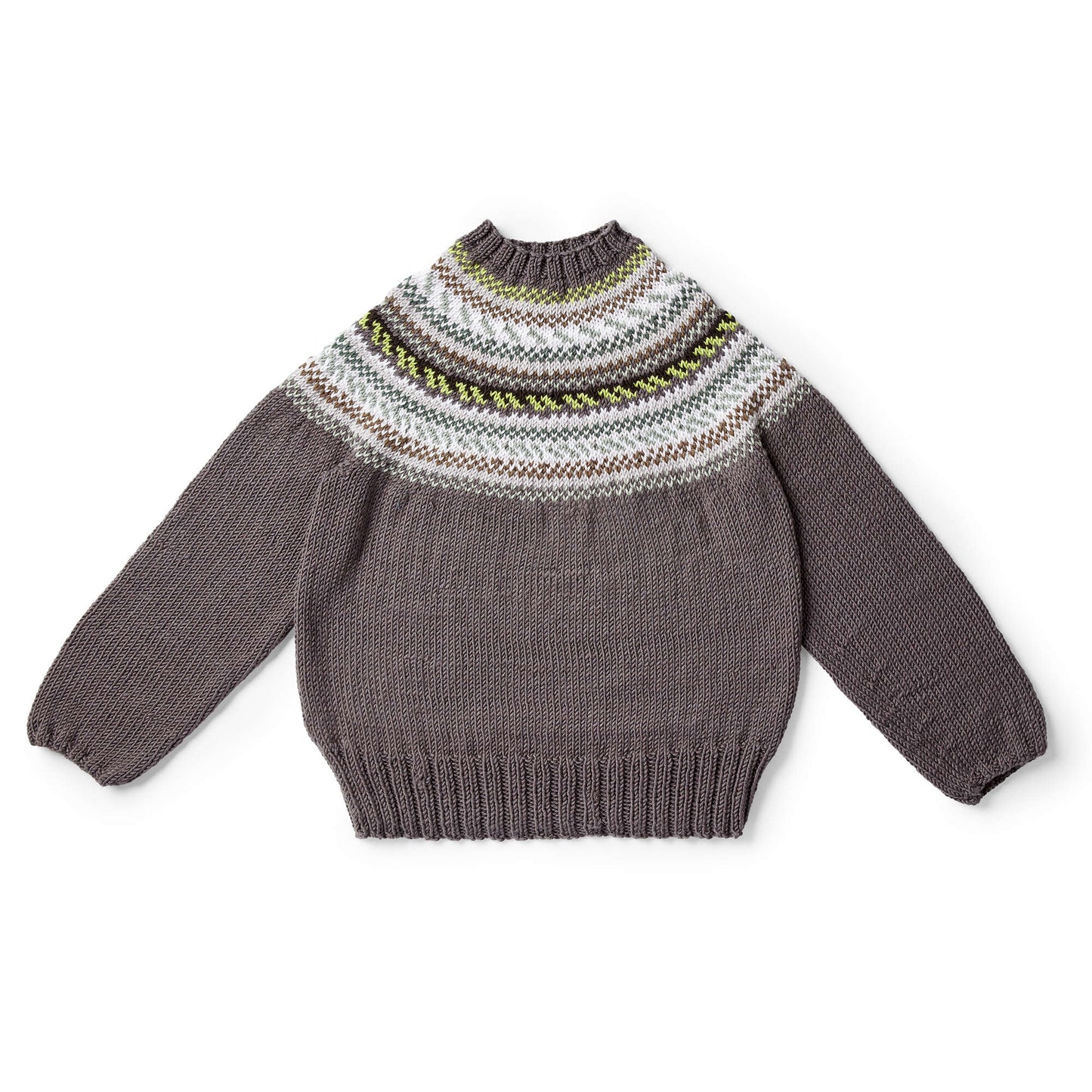 Caron St Lawrence Knit Yoke Sweater (Digital Download)