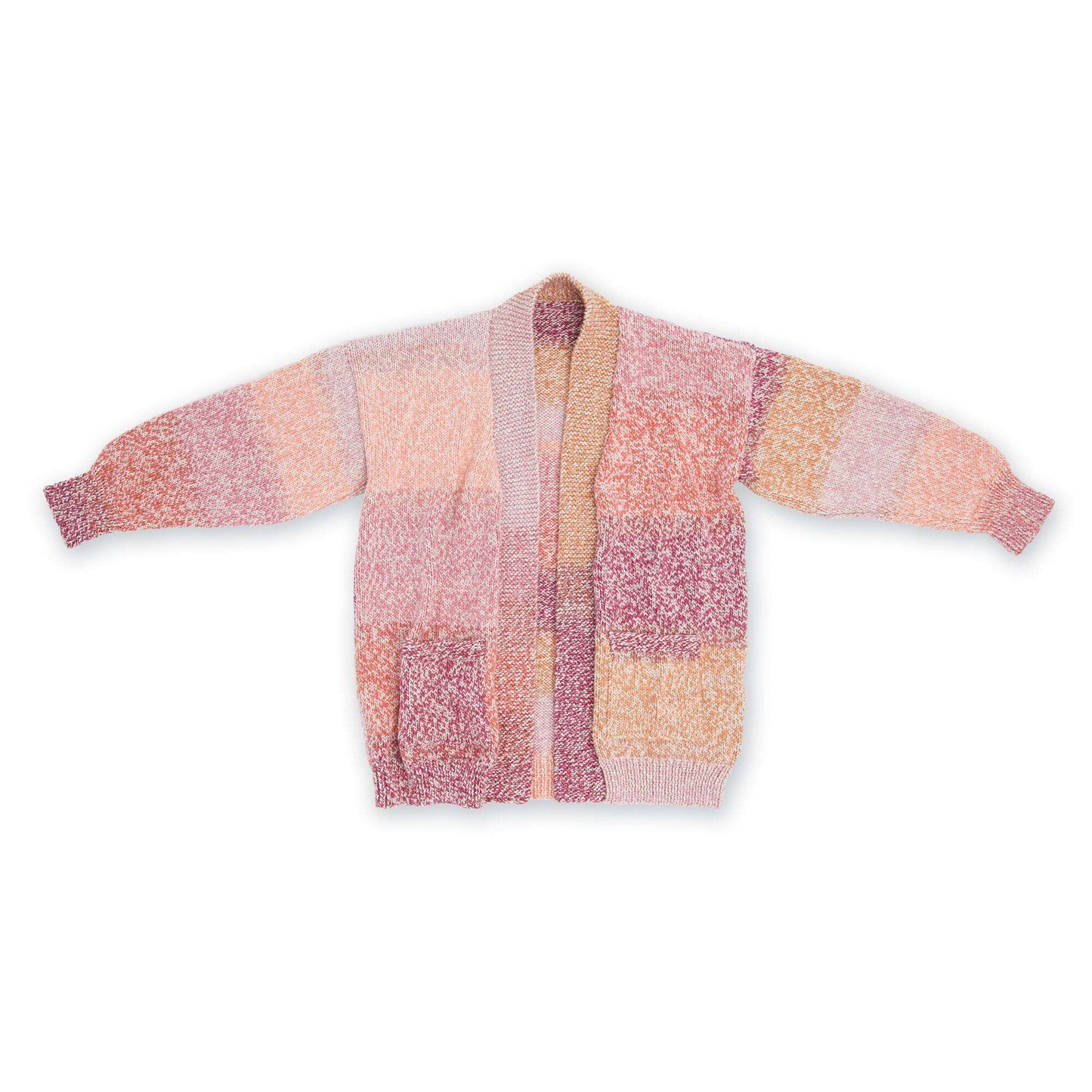 Caron Dropped Shoulder Knit Cardigan (Digital Download)