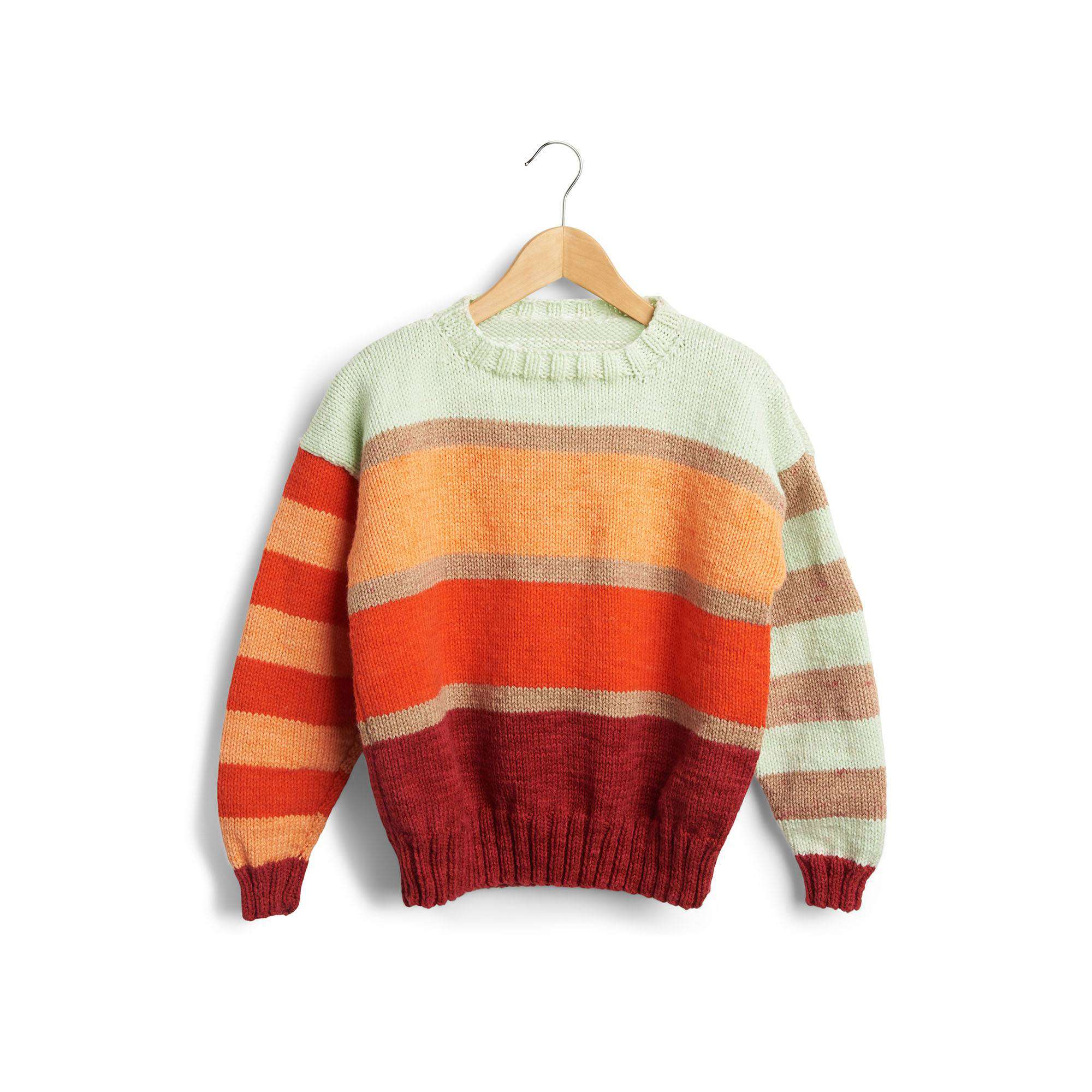 Caron the Right Stripe Knit Sweater (Digital Download)