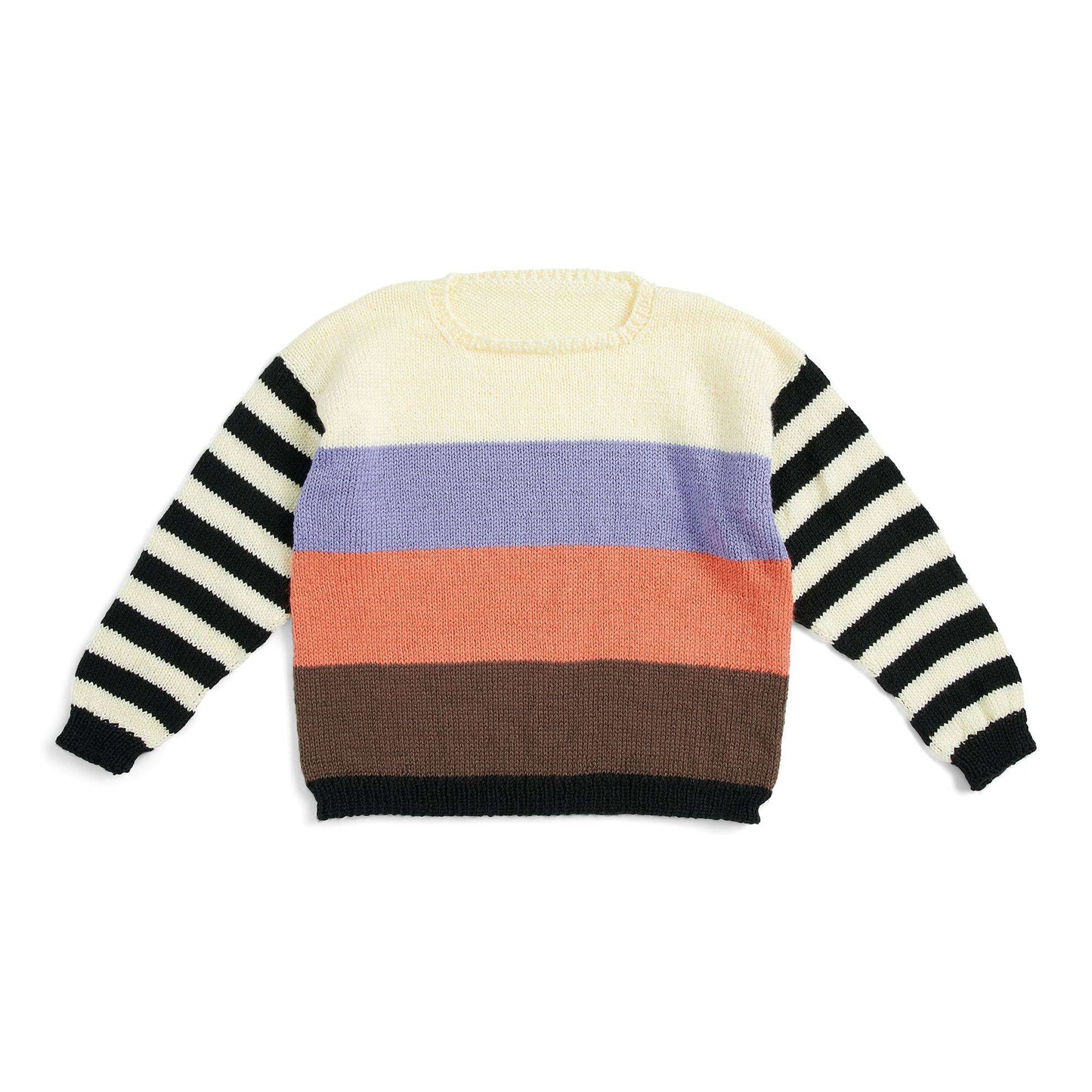 Caron Change Your Stripes Knit Sweater (Digital Download)