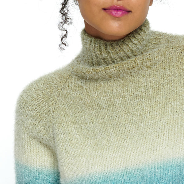 KNITTING PATTERN DOWNLOAD - Free Caron Turtleneck Knit Pullover Pattern, XS/S
