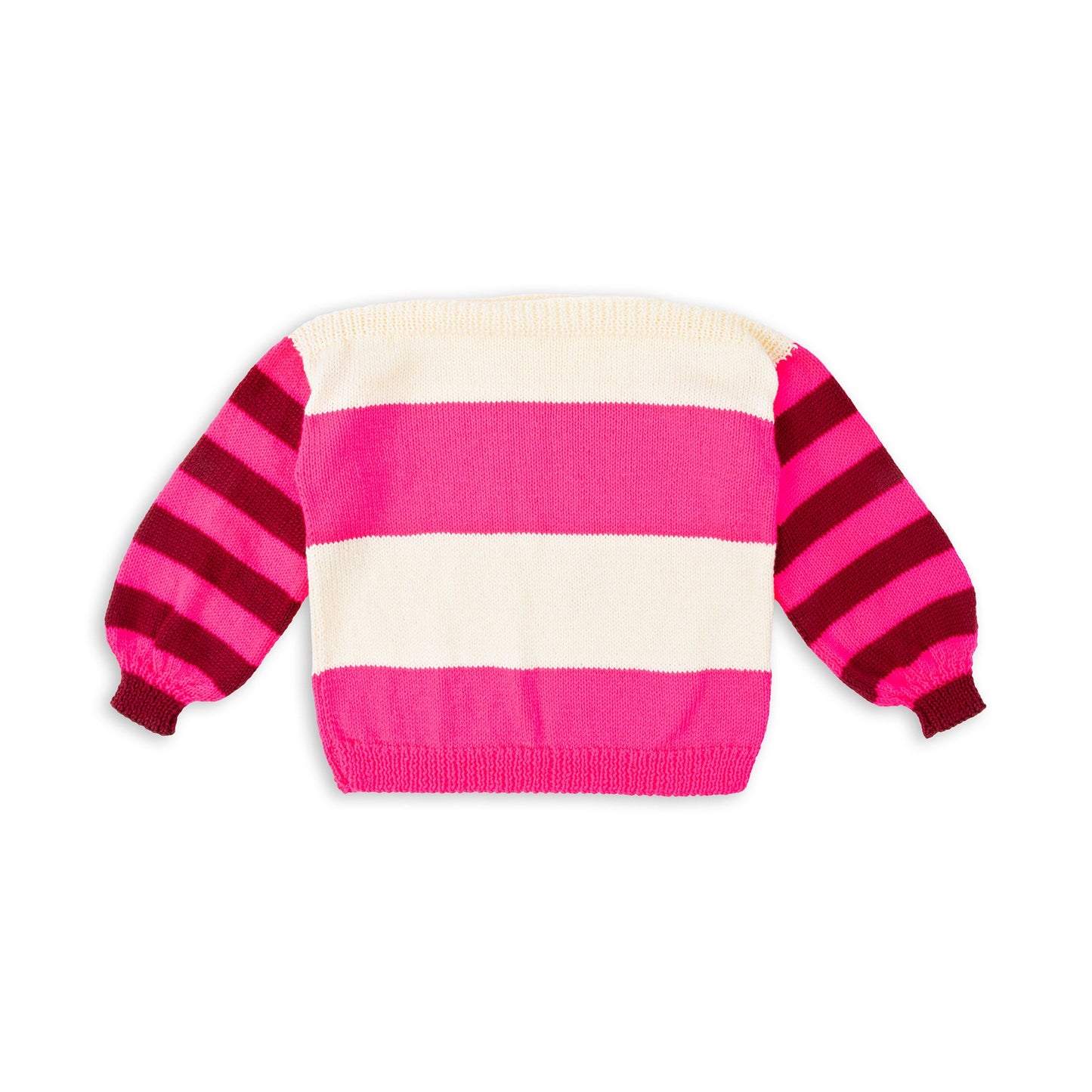 Caron Striped Harmony Beginner Knit Sweater (Digital Download)