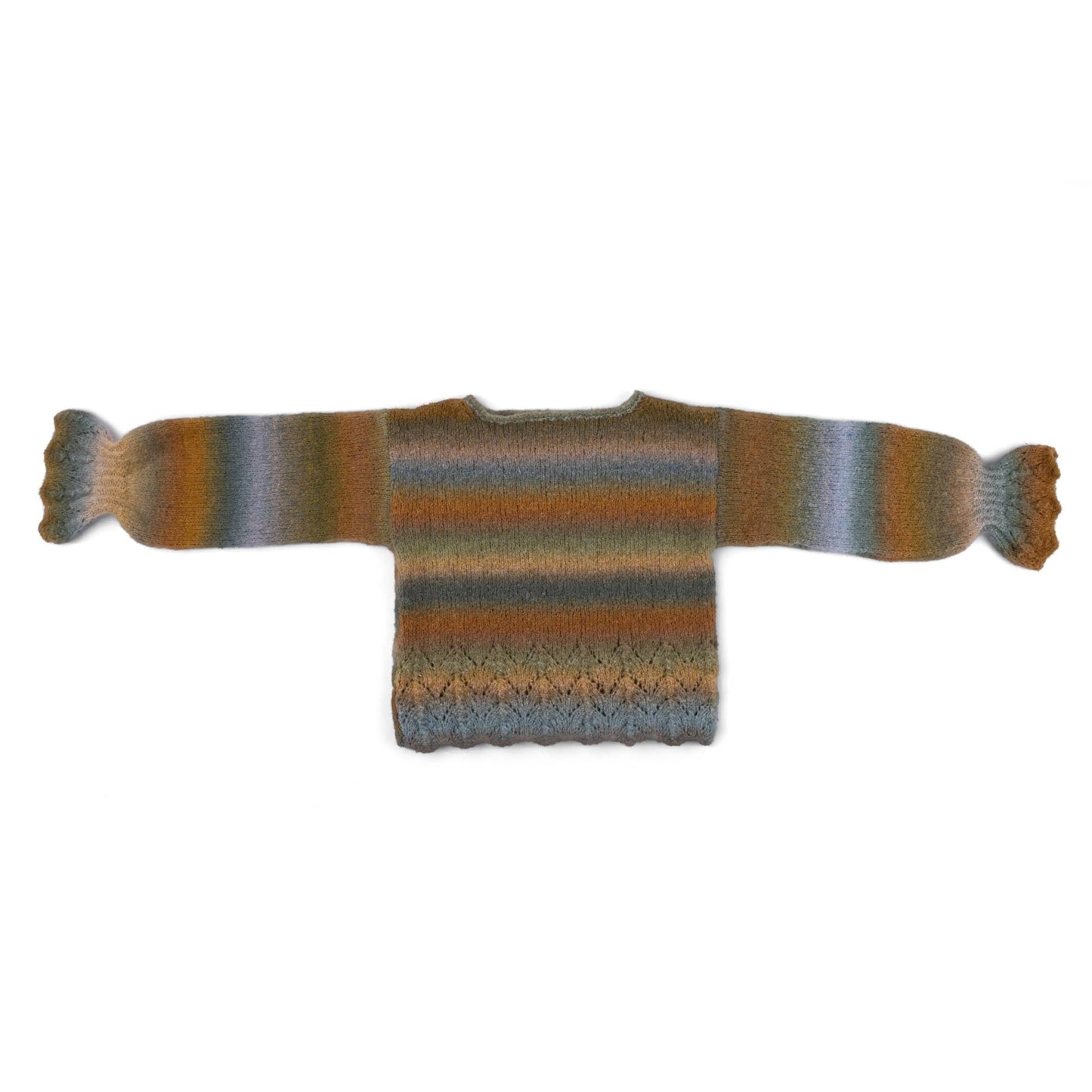 Caron Lace Hemmed Knit Pullover
