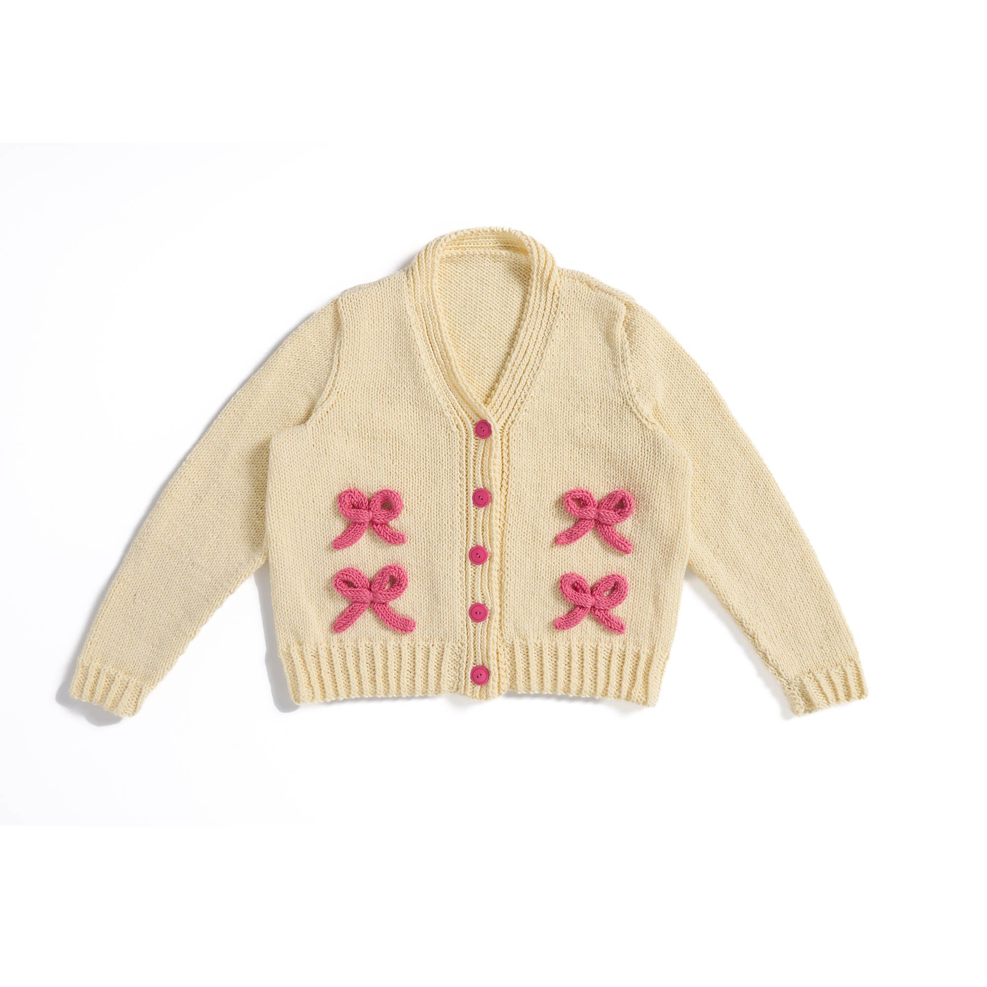 Caron Bows on the Go Cardigan