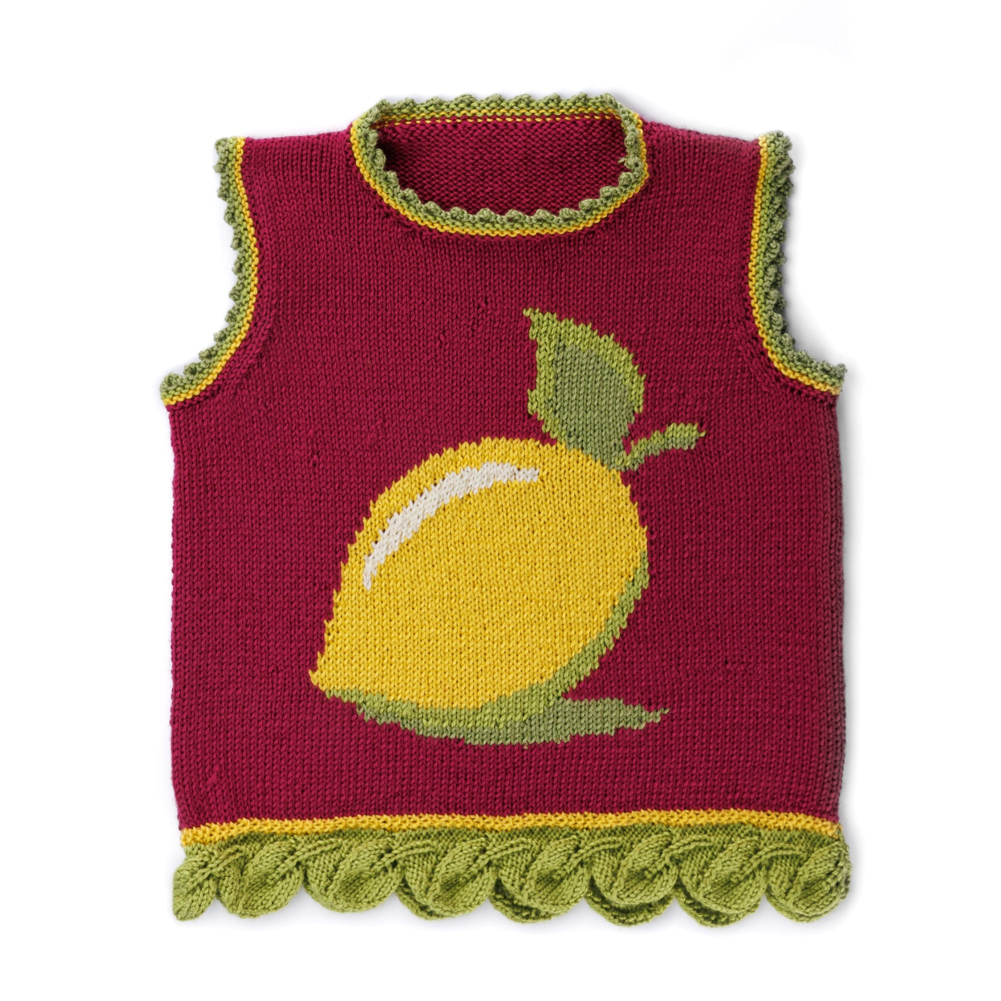 Caron Knit Lemon-y Vest (Digital Download)