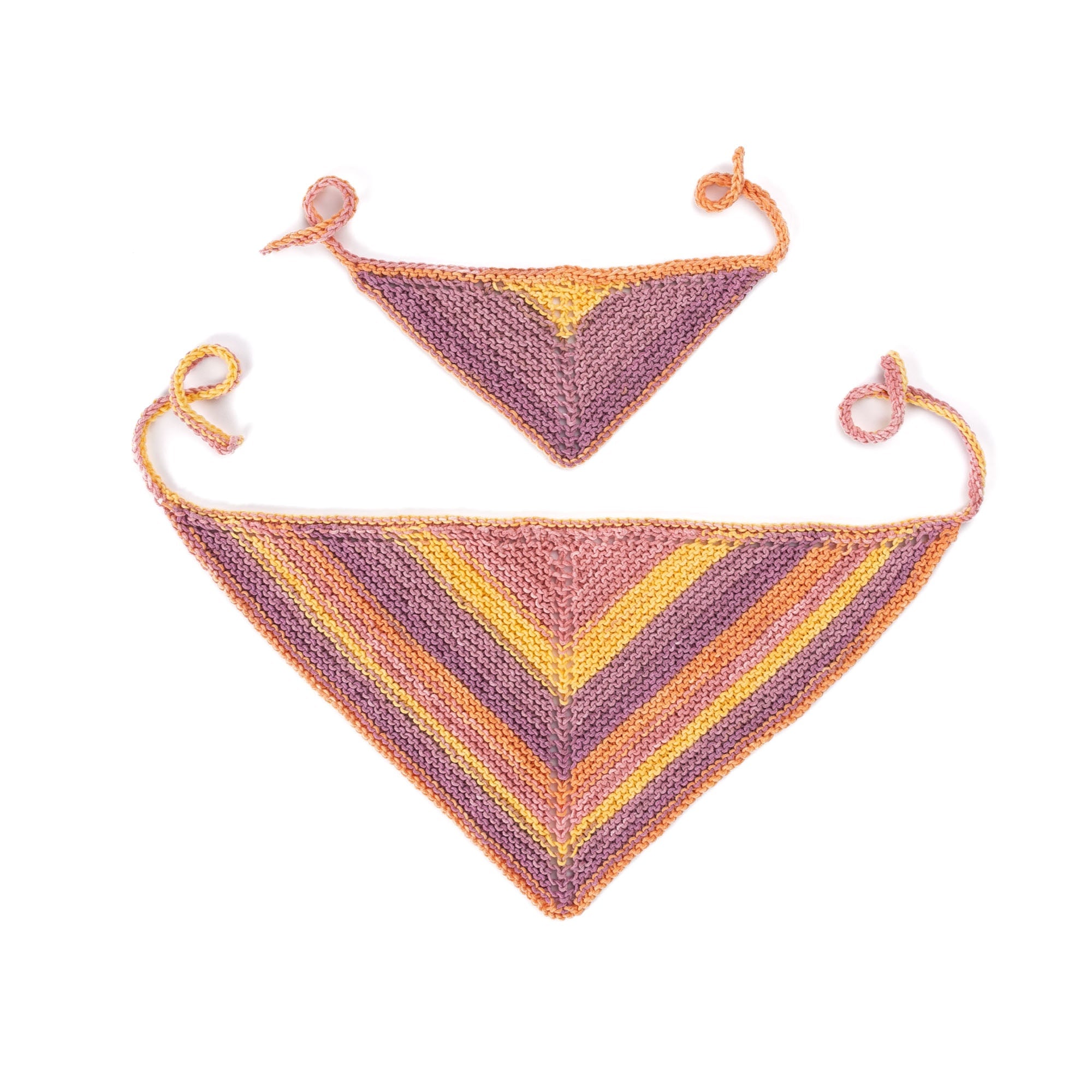 Caron Knit Cutie Kerchief (Digital Download)