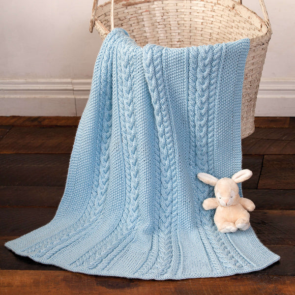 Little Boy Blue Knit Baby Blanket (Digital Download)