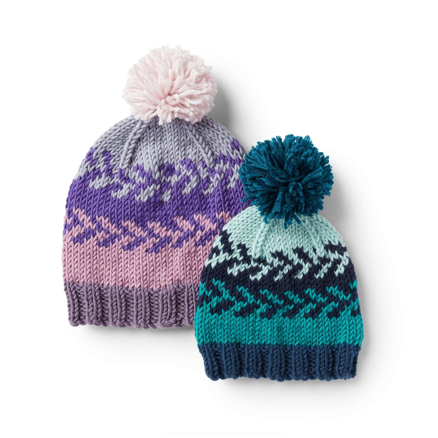 Caron Easy Knit Fair Isle Baby & Kids Hat (Digital Download)