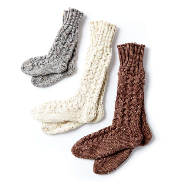 Cozy Knit Cabin Socks (Digital Download)