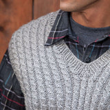 KNITTING PATTERN DOWNLOAD - CARON DAD'S CABLED VEST, M