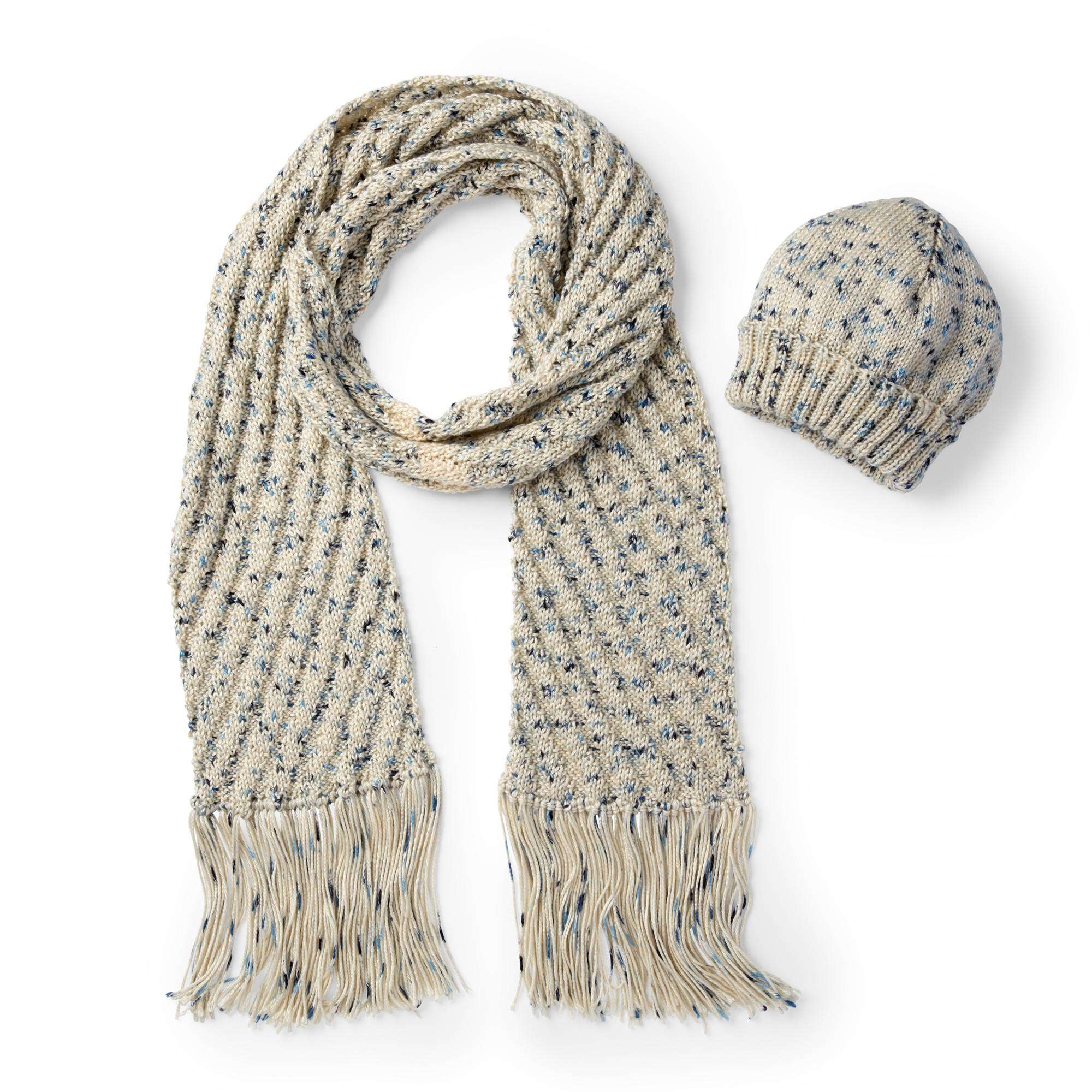 Caron Easy Knit Hat & Scarf (Digital Download)