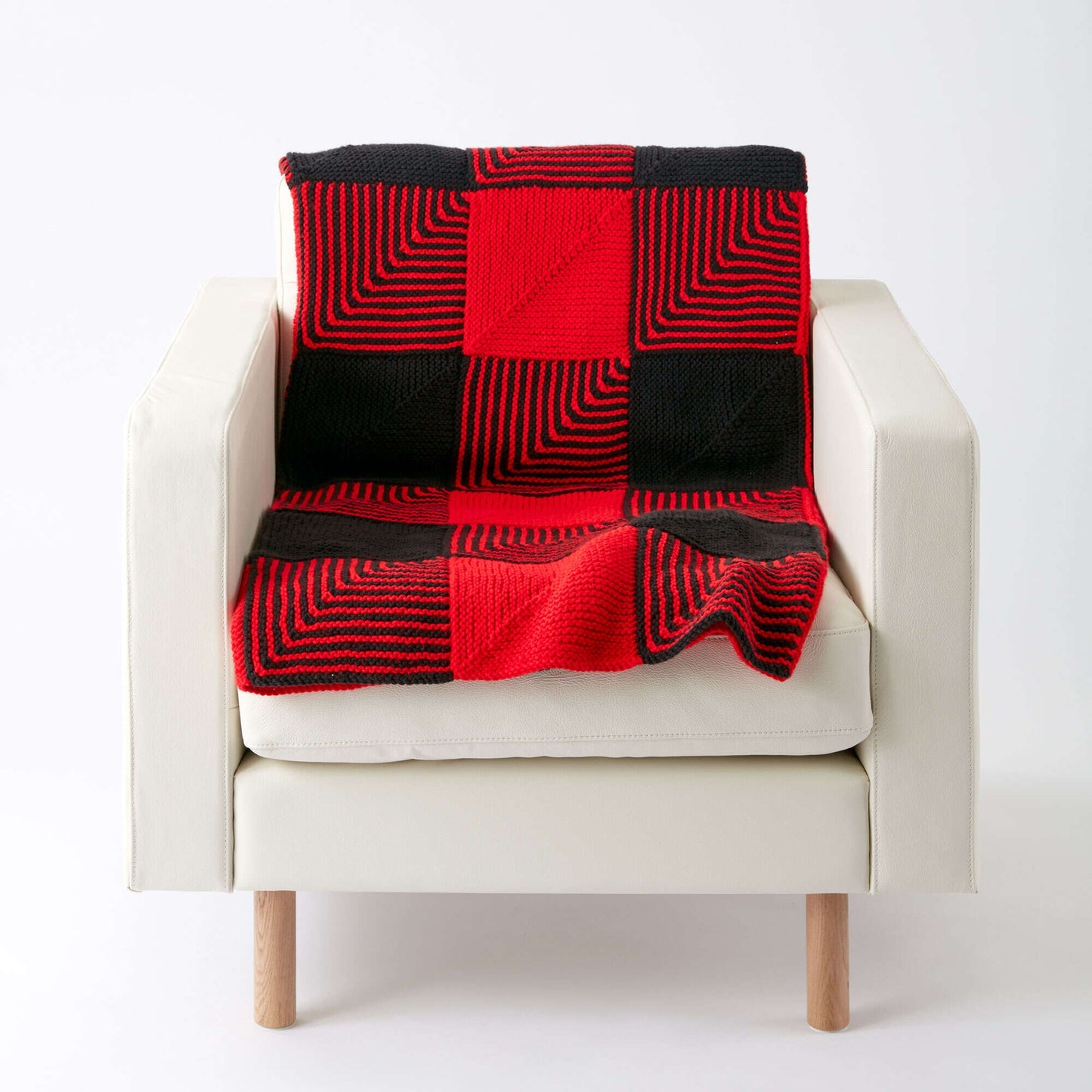 Caron Lumberjack Knit Blanket (Digital Download)