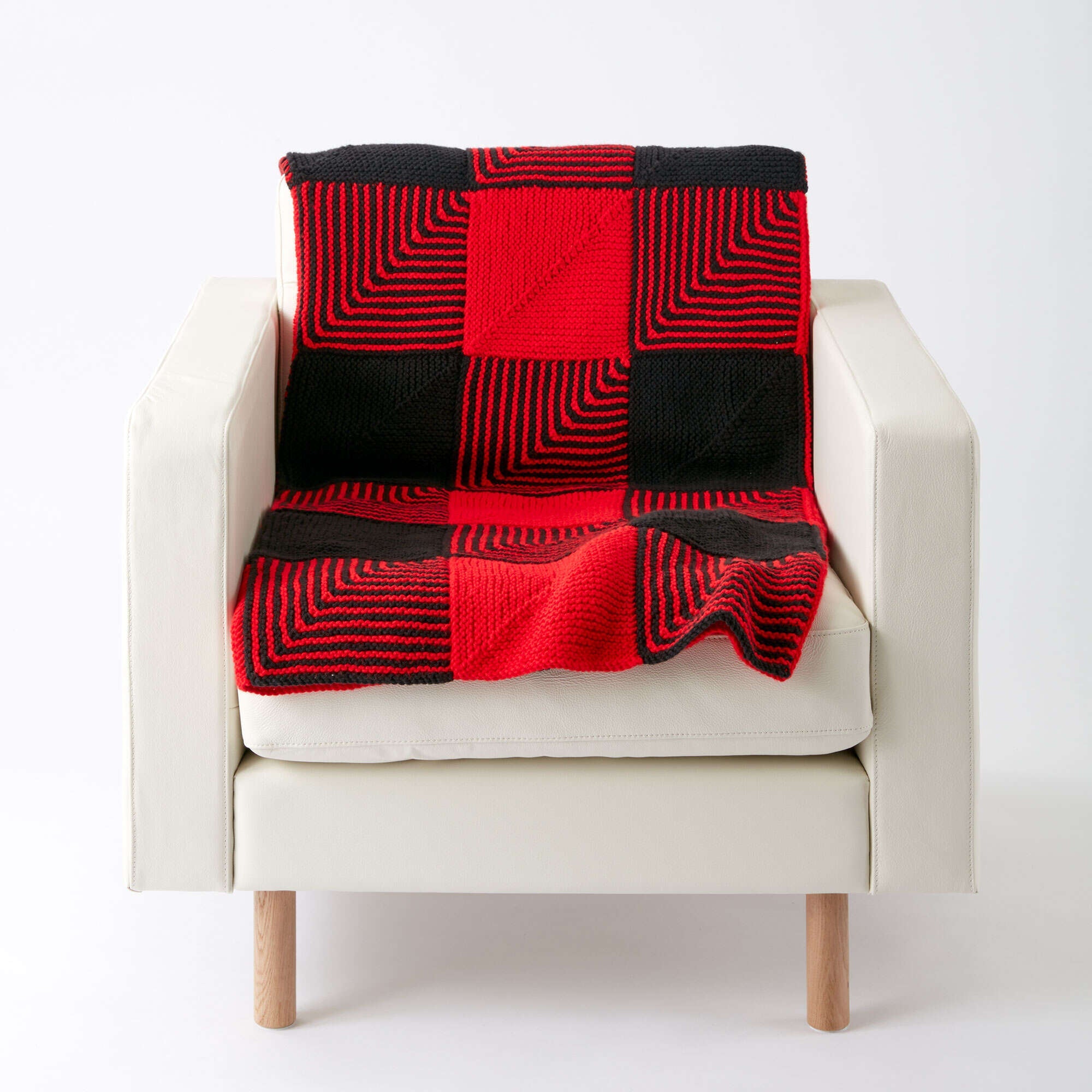 Caron Lumberjack Knit Blanket (Digital Download)