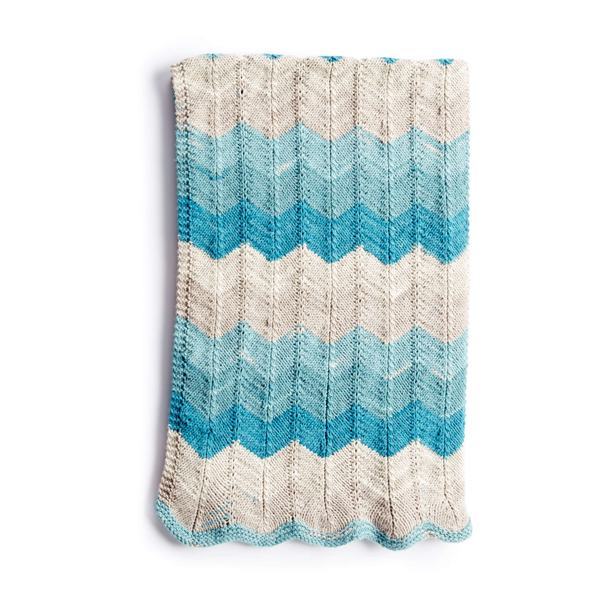 Caron Catch Some Big Waves Knit Blanket (Digital Download)