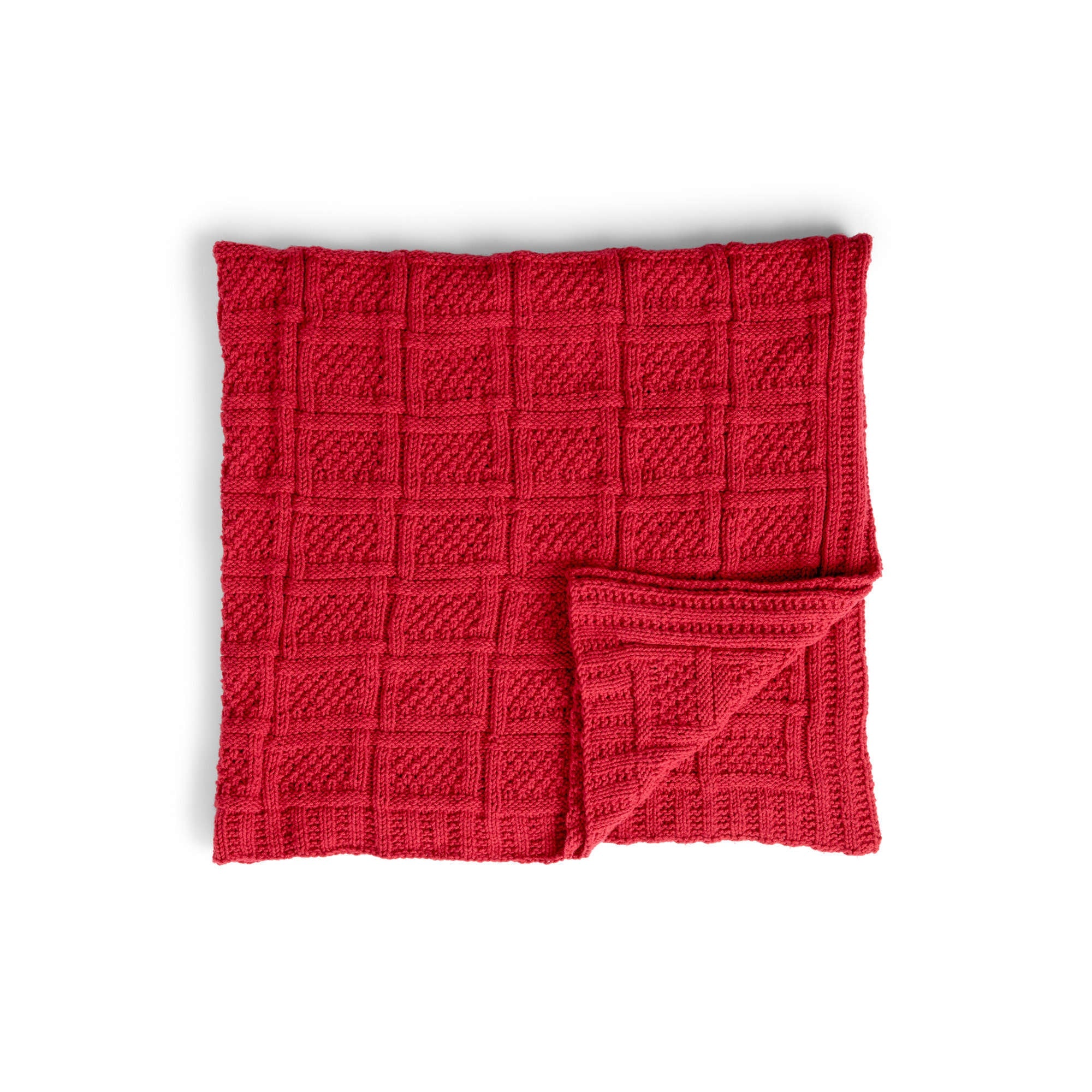 Caron Gridlock Knit Blanket (Digital Download)