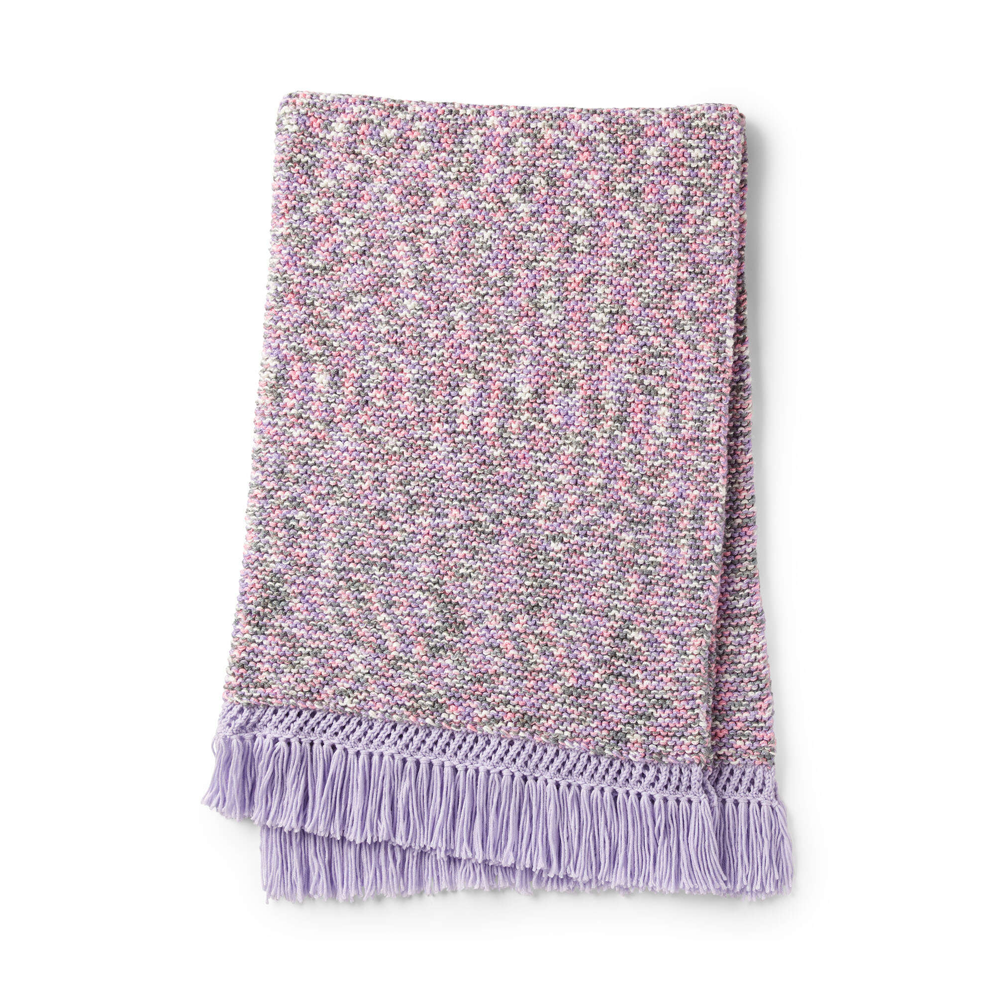 Caron Trimmed With Love Knit Blanket (Digital Download)