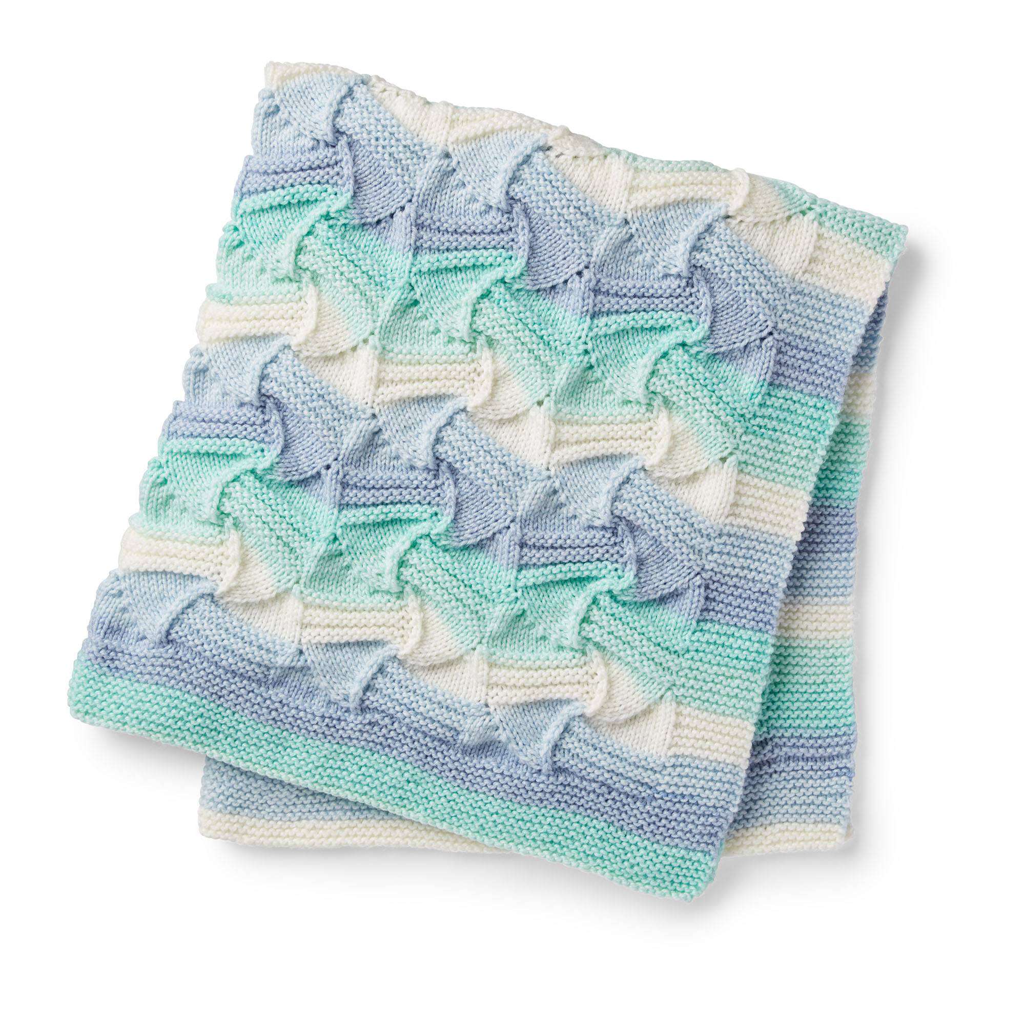 Caron Wavy Gravy Knit Blanket (Digital Download)