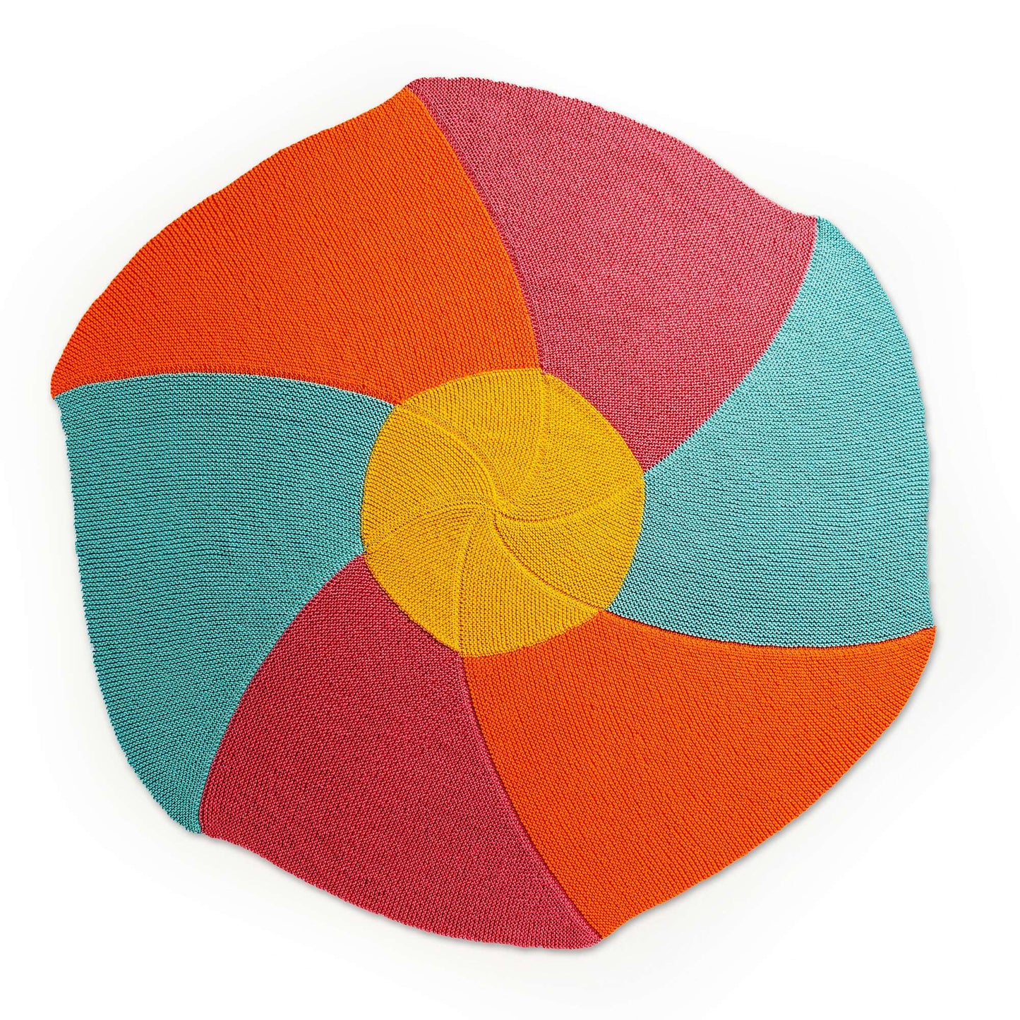 Caron Knit Pinwheel Posy Blanket (Digital Download)
