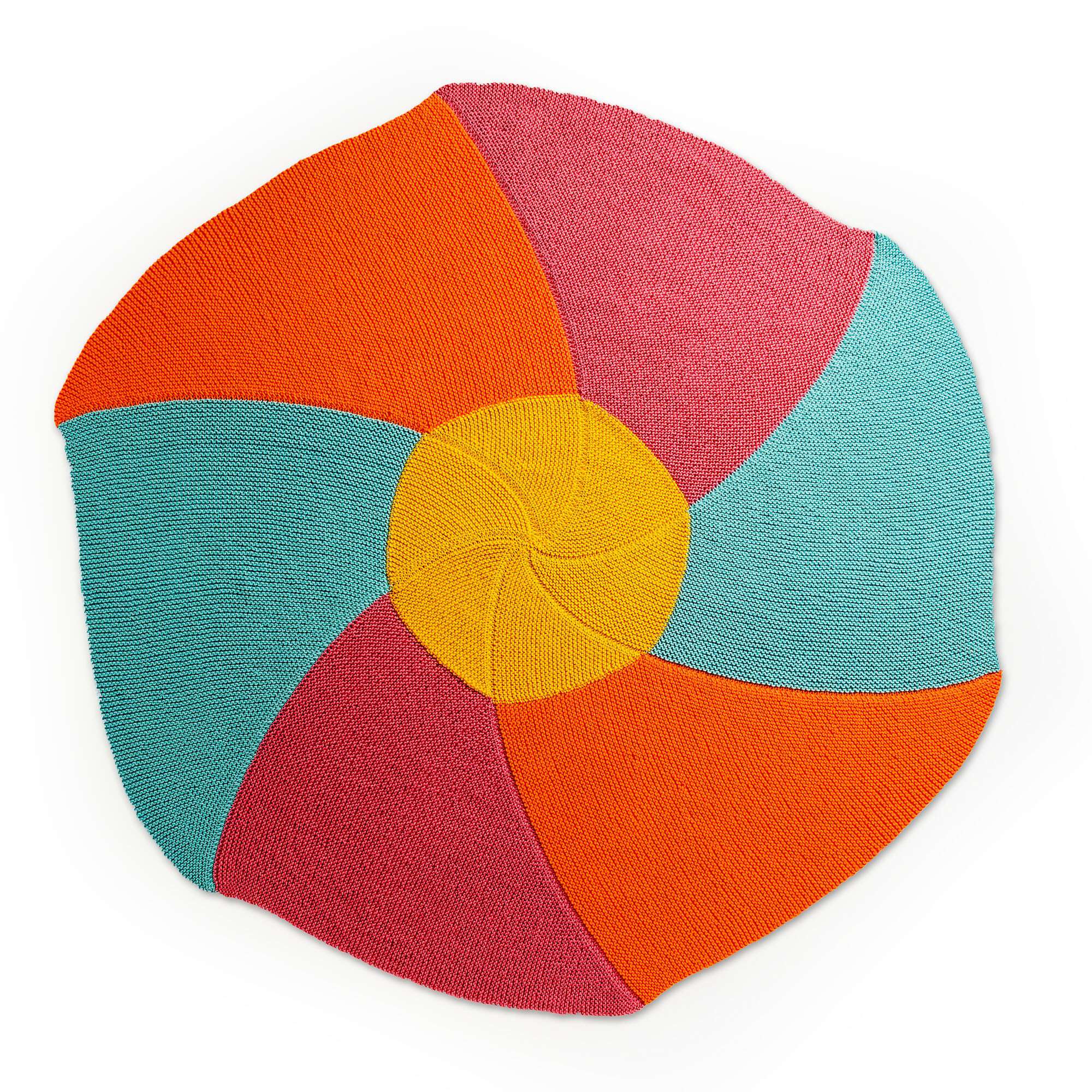 Caron Knit Pinwheel Posy Blanket (Digital Download)