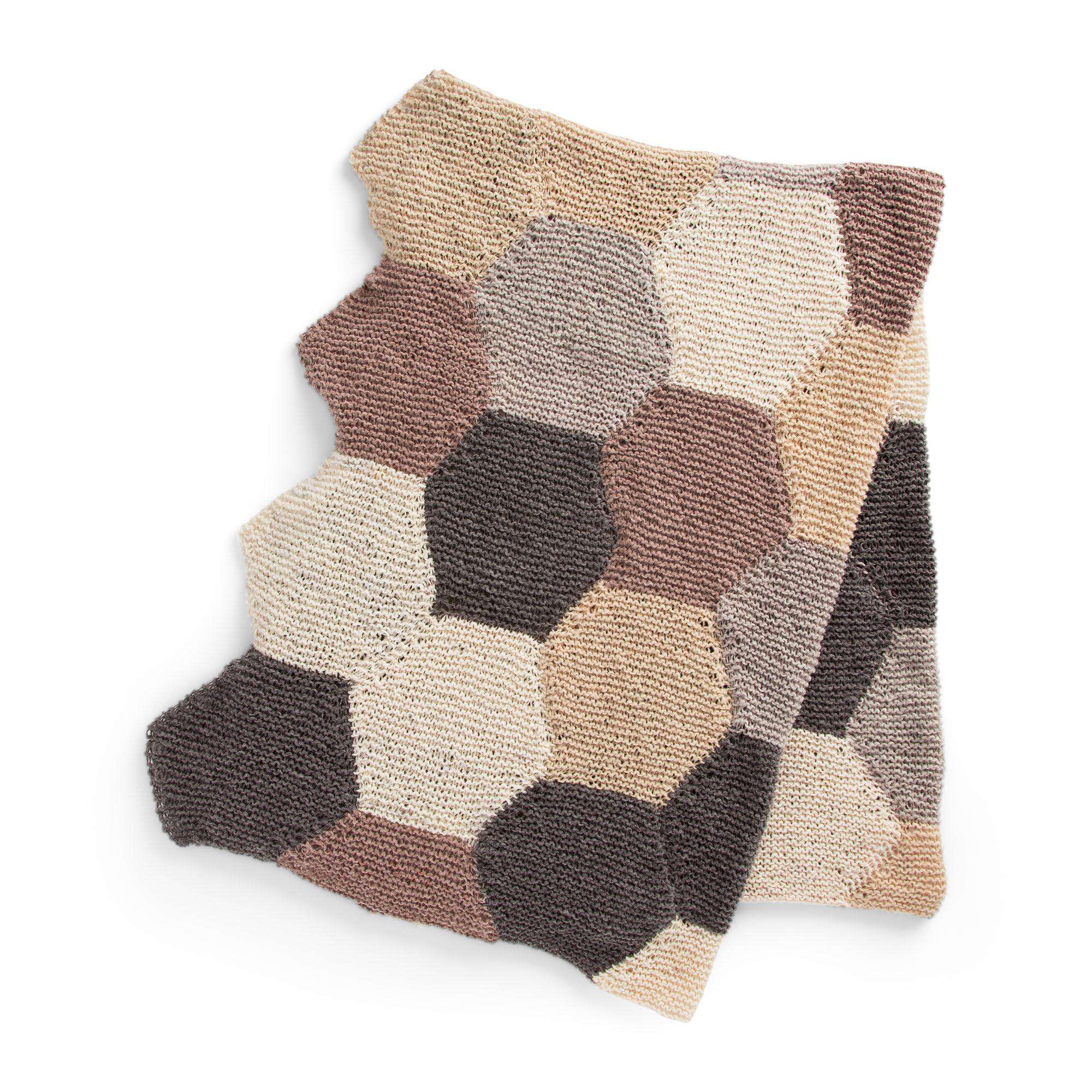 Caron Knit Hexagon Blanket (Digital Download)